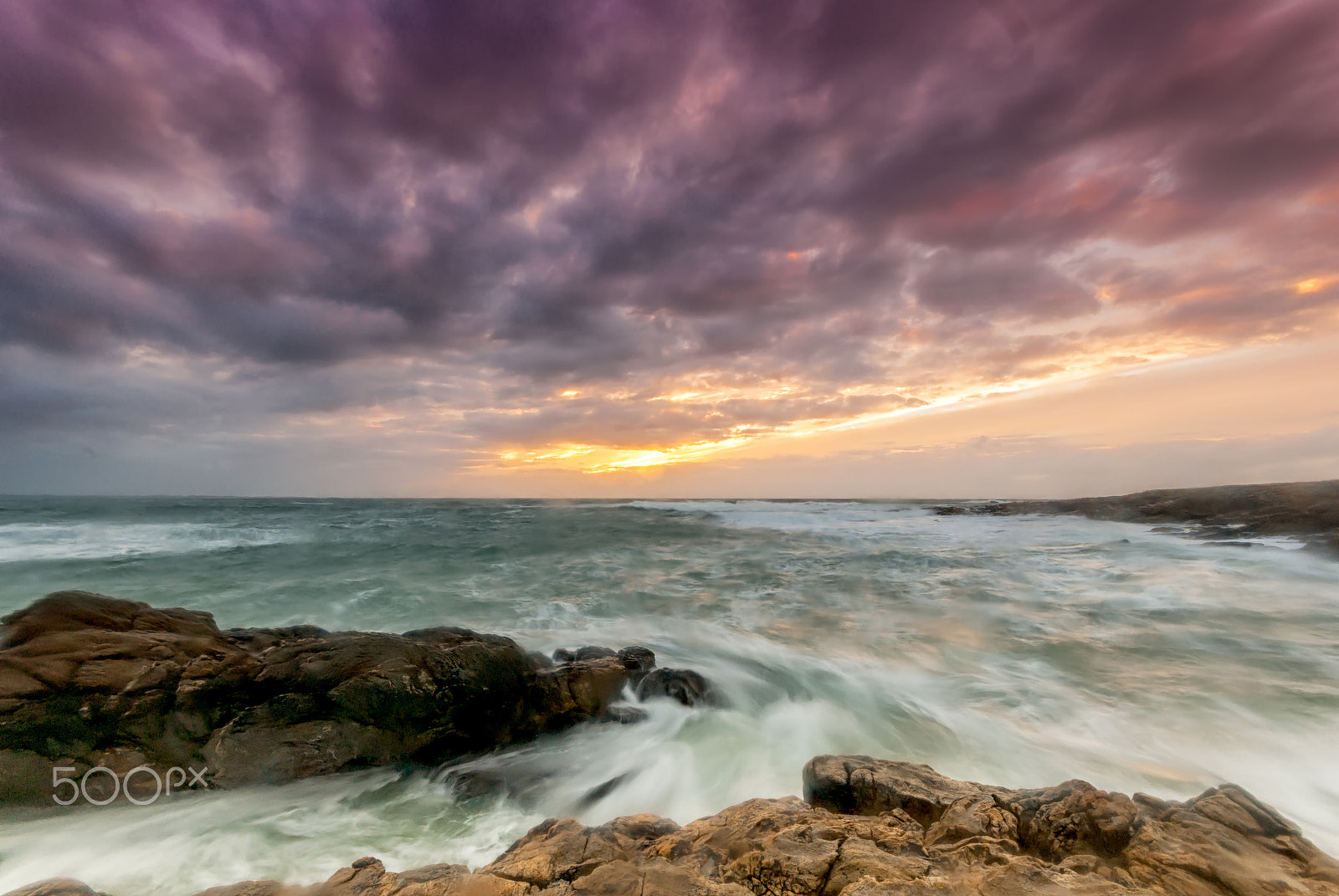 Pentax K200D sample photo. Beautiful sunset in quiberon, west france photography