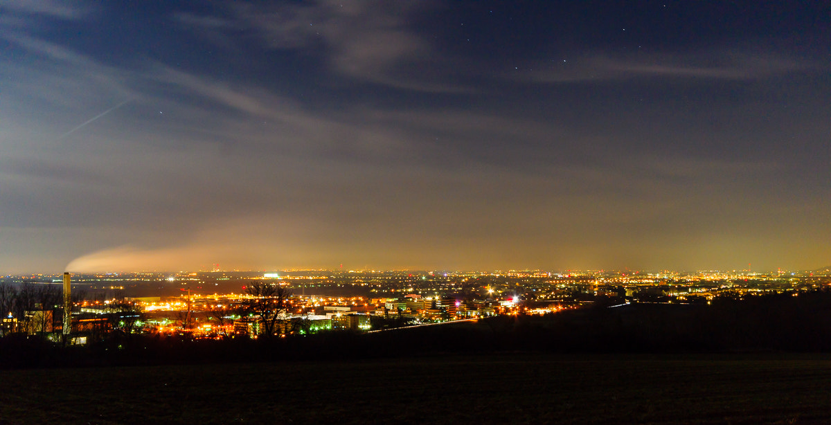 Sigma AF 10-20mm F4-5.6 EX DC sample photo. Heidelberg at night photography