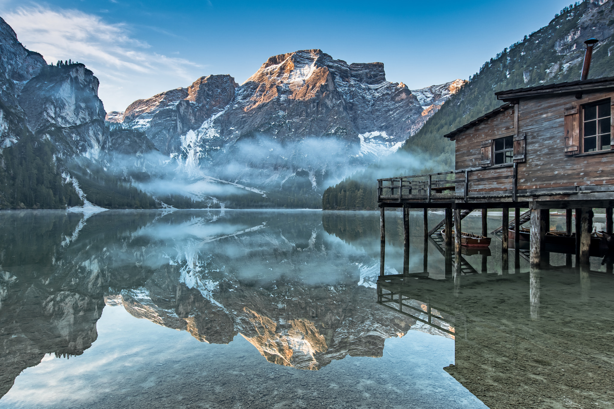 Sony a7R II + Canon EF 11-24mm F4L USM sample photo. Lake braies photography