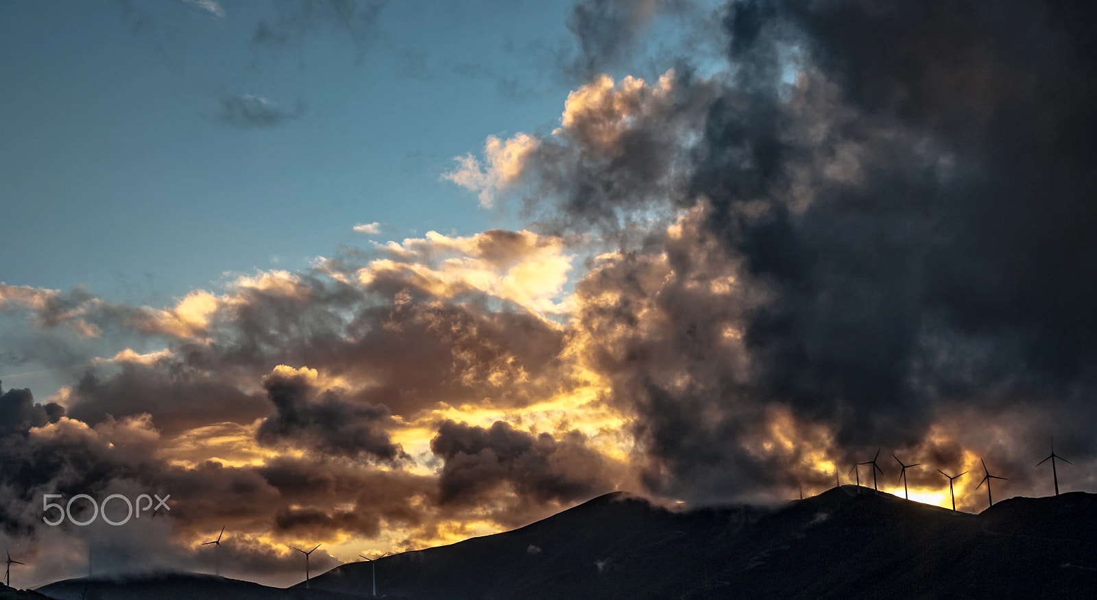 Nikon D60 sample photo. Clouds in fire photography