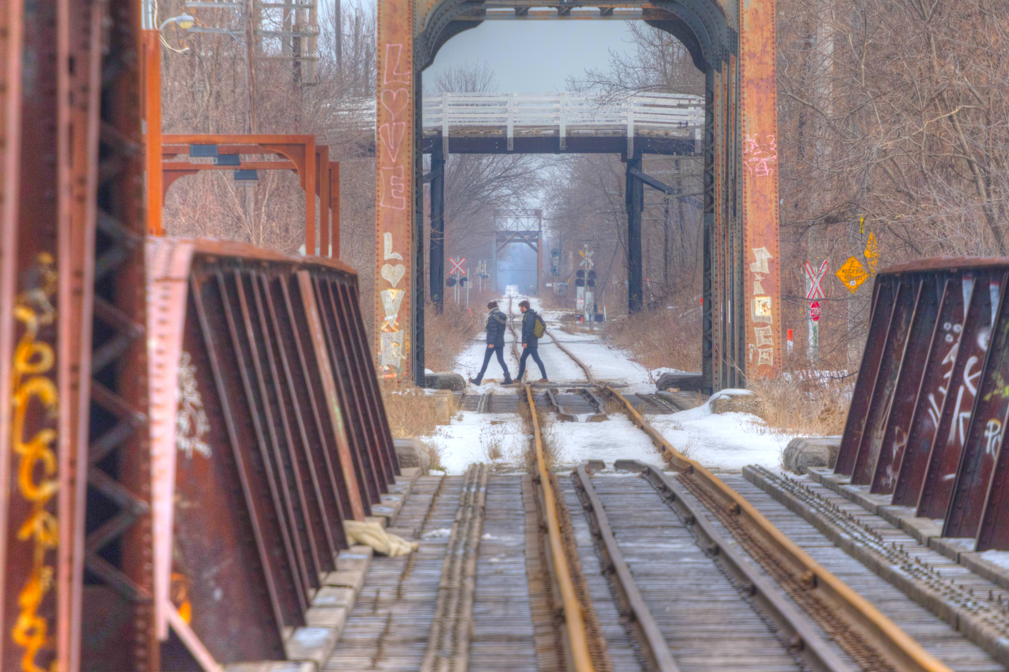 Canon EF 70-200mm F4L USM sample photo. Along the rails photography