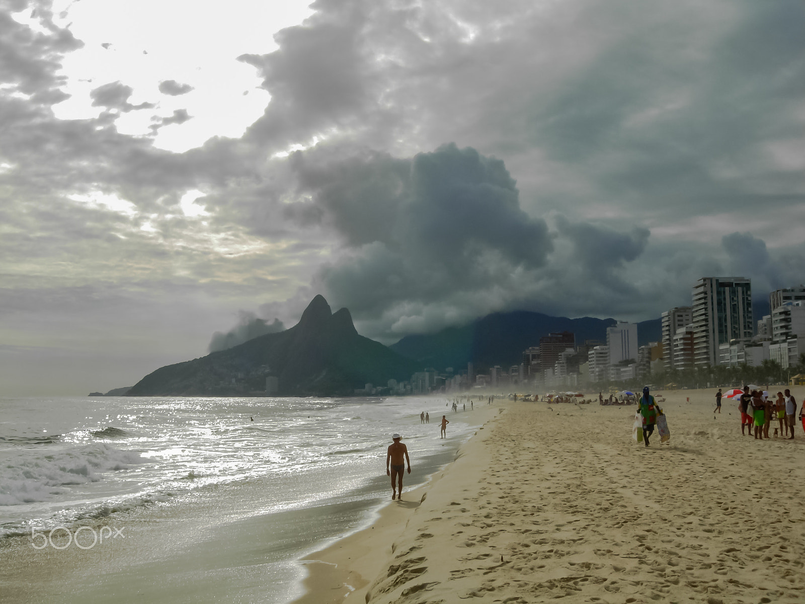 Nikon COOLPIX P3 sample photo. Brazilian famous ipanema beach in beautiful  tropical rio de janeiro  photography