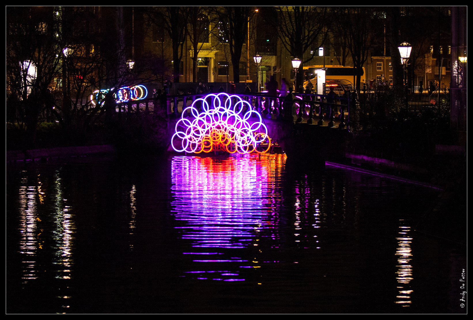 Canon EOS 400D (EOS Digital Rebel XTi / EOS Kiss Digital X) sample photo. Amsterdam light festival photography