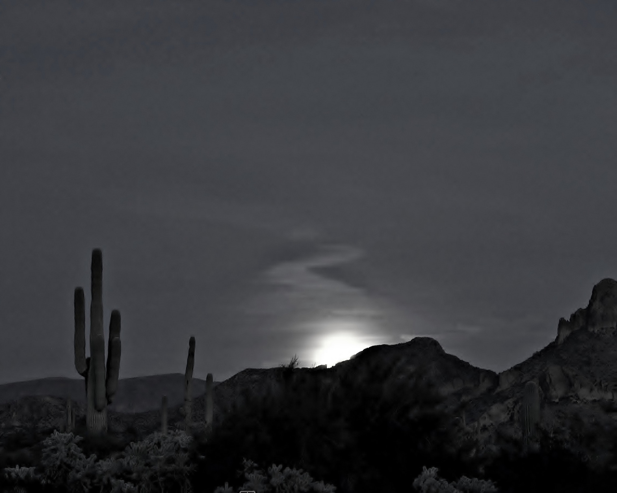 Nikon D3100 + AF Zoom-Nikkor 35-80mm f/4-5.6D sample photo. Moon rising at superstition mountain photography