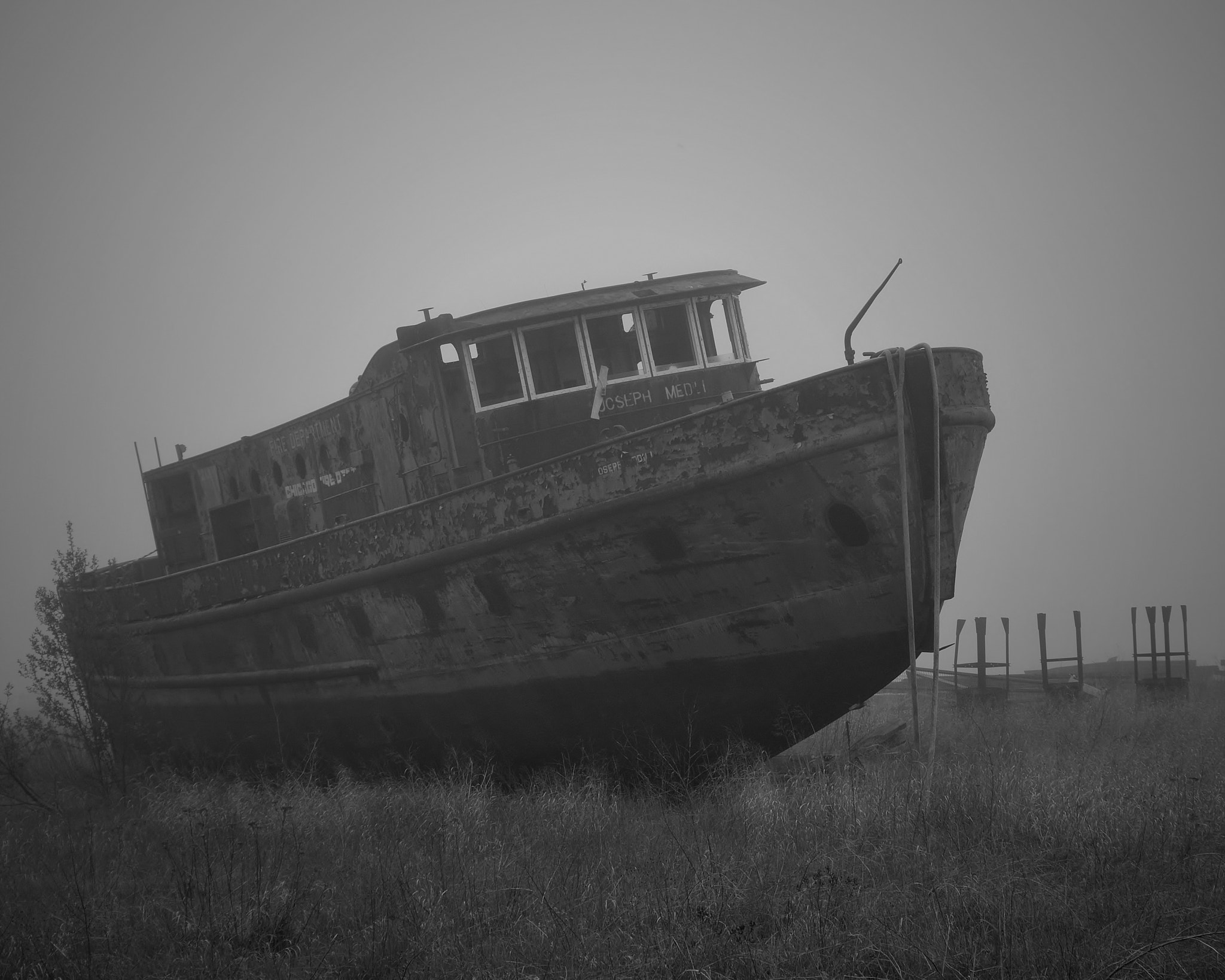 Nikon D3100 + AF Zoom-Nikkor 35-80mm f/4-5.6D sample photo. Old chicago fire boat, u.p photography