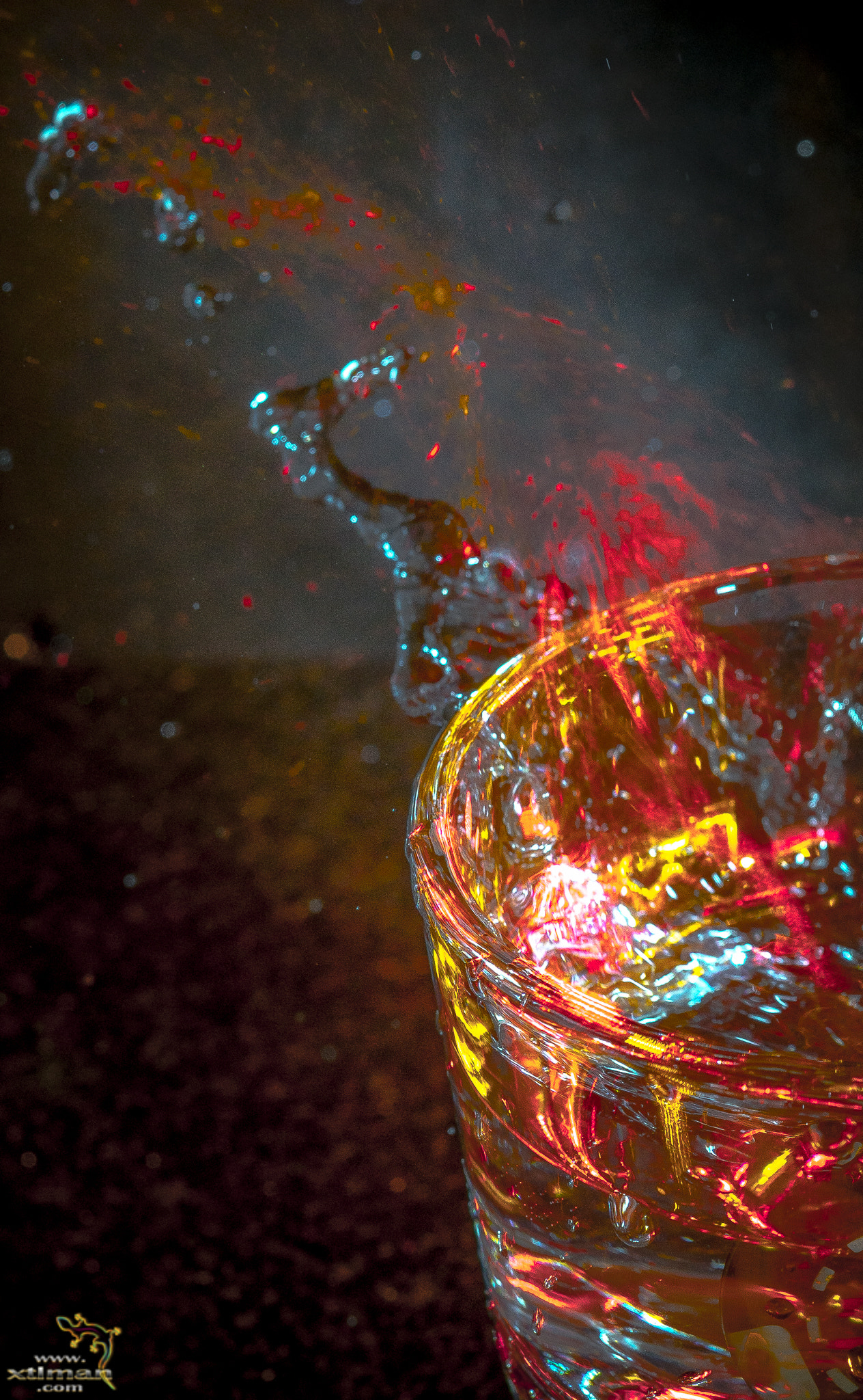 Nikon AF-S Micro-Nikkor 60mm F2.8G ED sample photo. Fire water photography