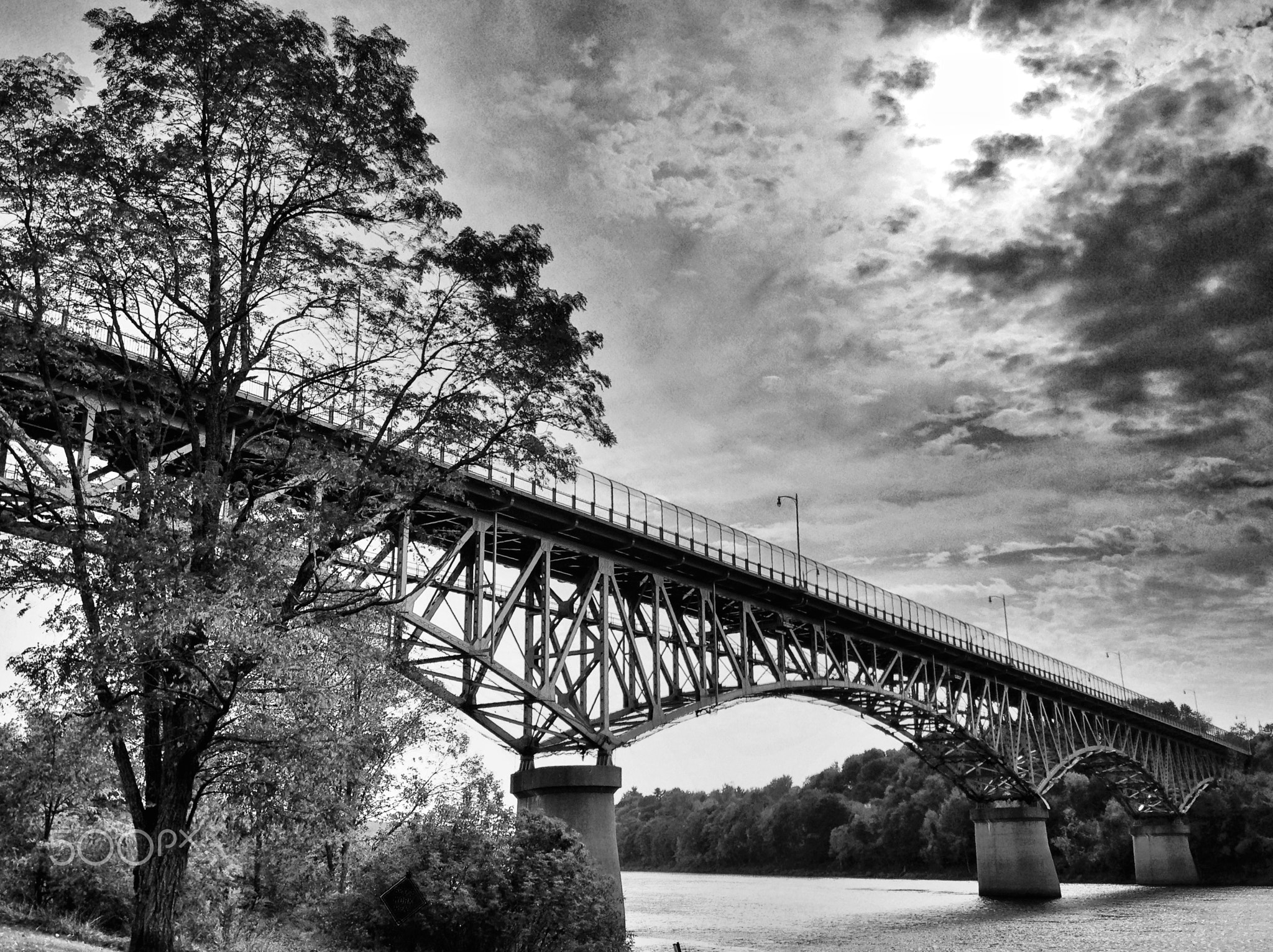 Bridge in Augusta, ME.