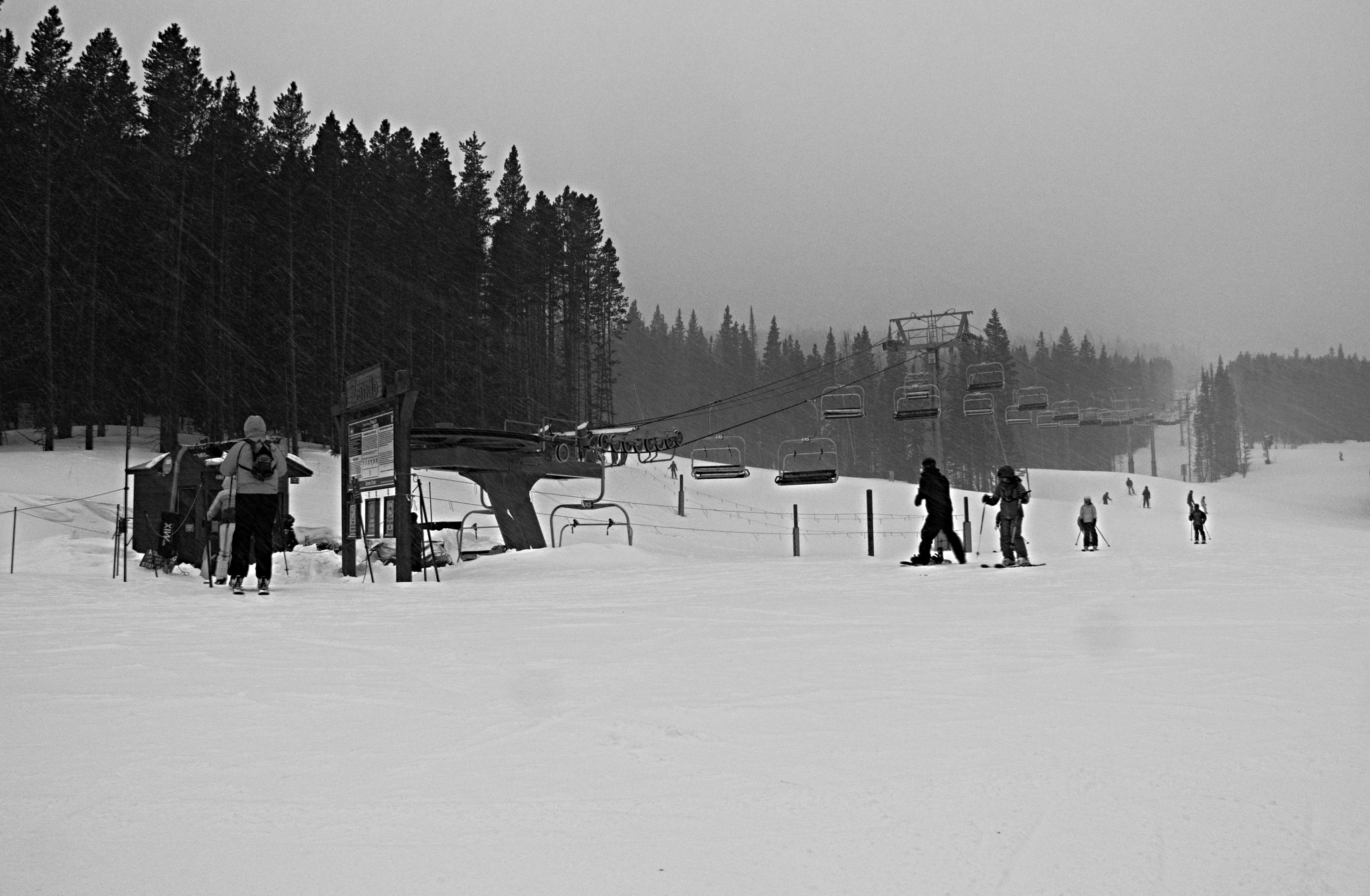Olympus OM-D E-M5 sample photo. Quiet powder day photography