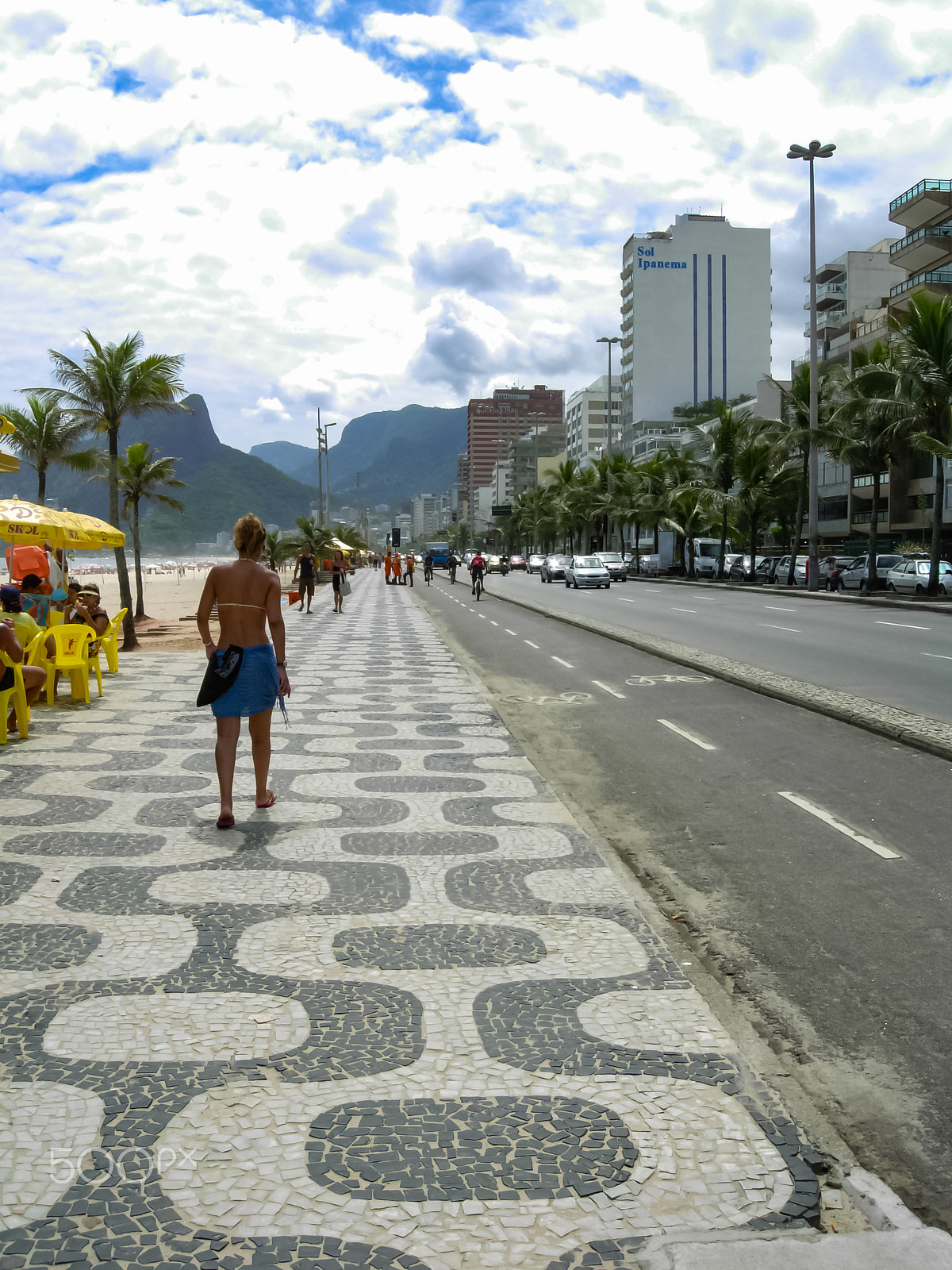 Nikon COOLPIX P3 sample photo. Brazilian famous ipanema beach in beautiful  tropical rio de janeiro  photography