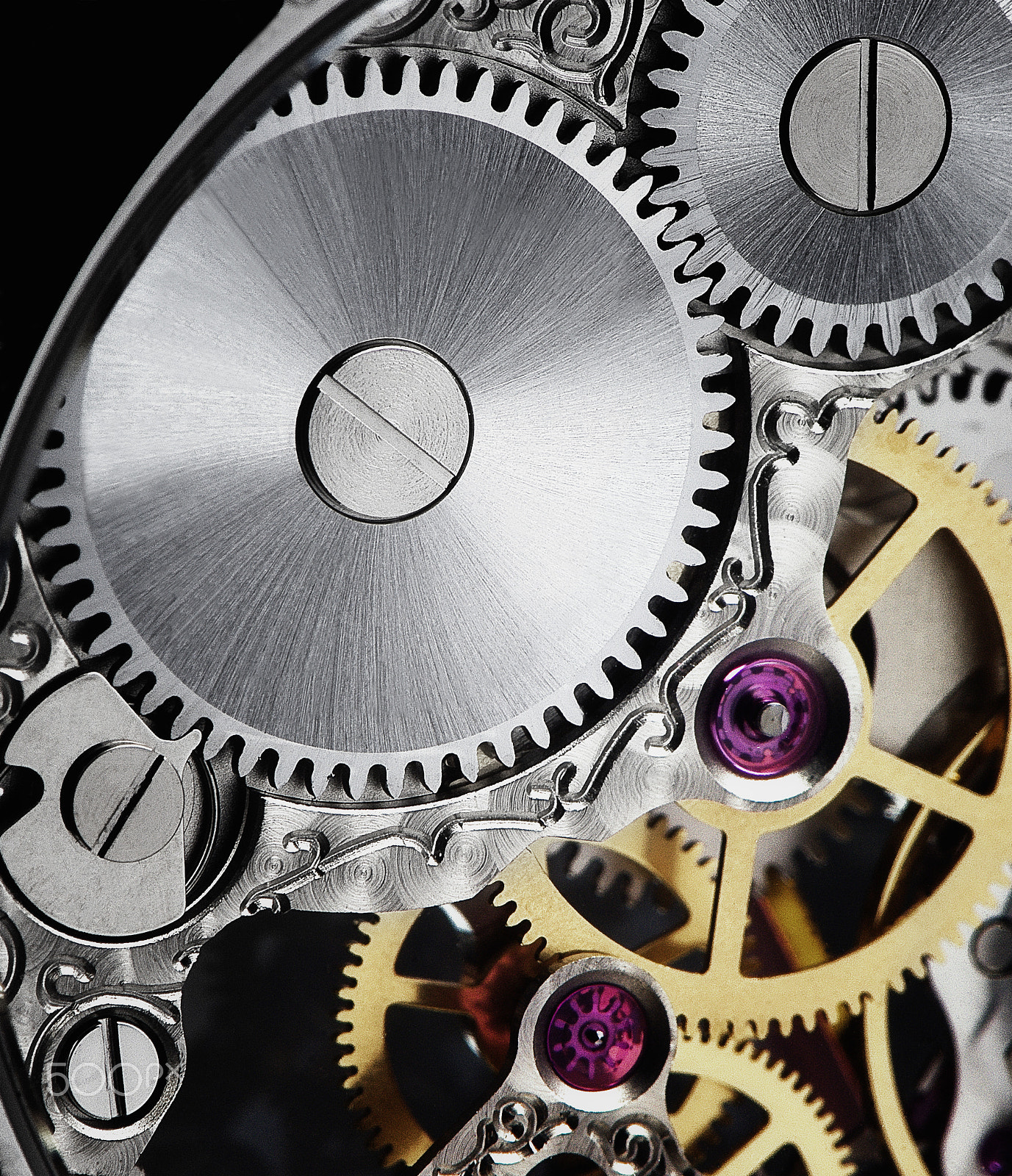 Nikon D2X sample photo. Mechanism of a luxury watch photography