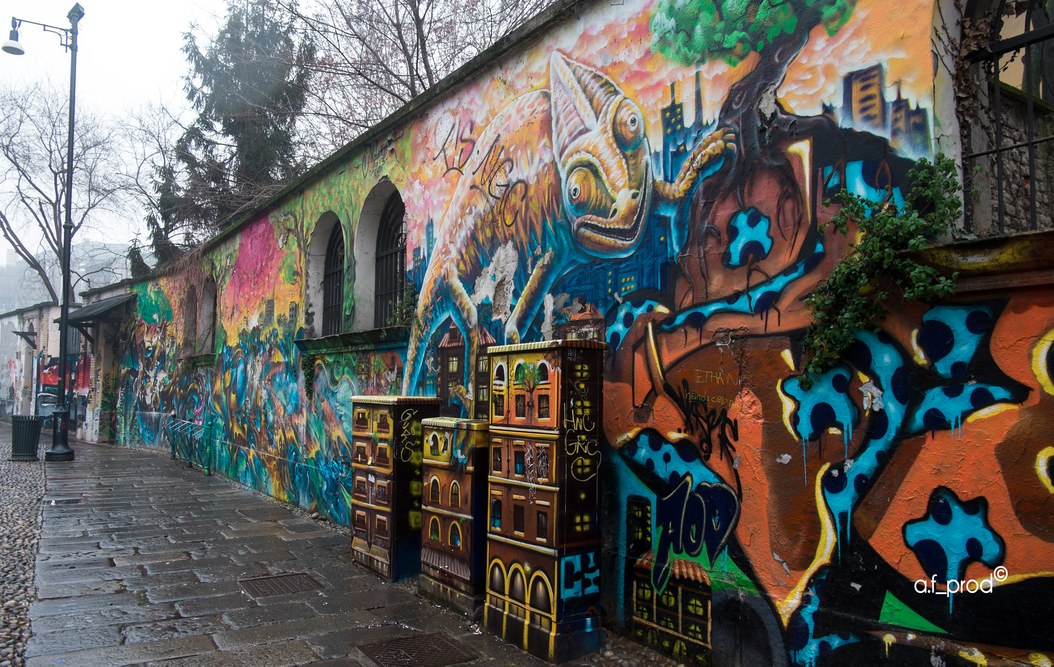 Fujifilm X-Pro1 + Fujifilm XC 16-50mm F3.5-5.6 OIS II sample photo. Murales in milan photography
