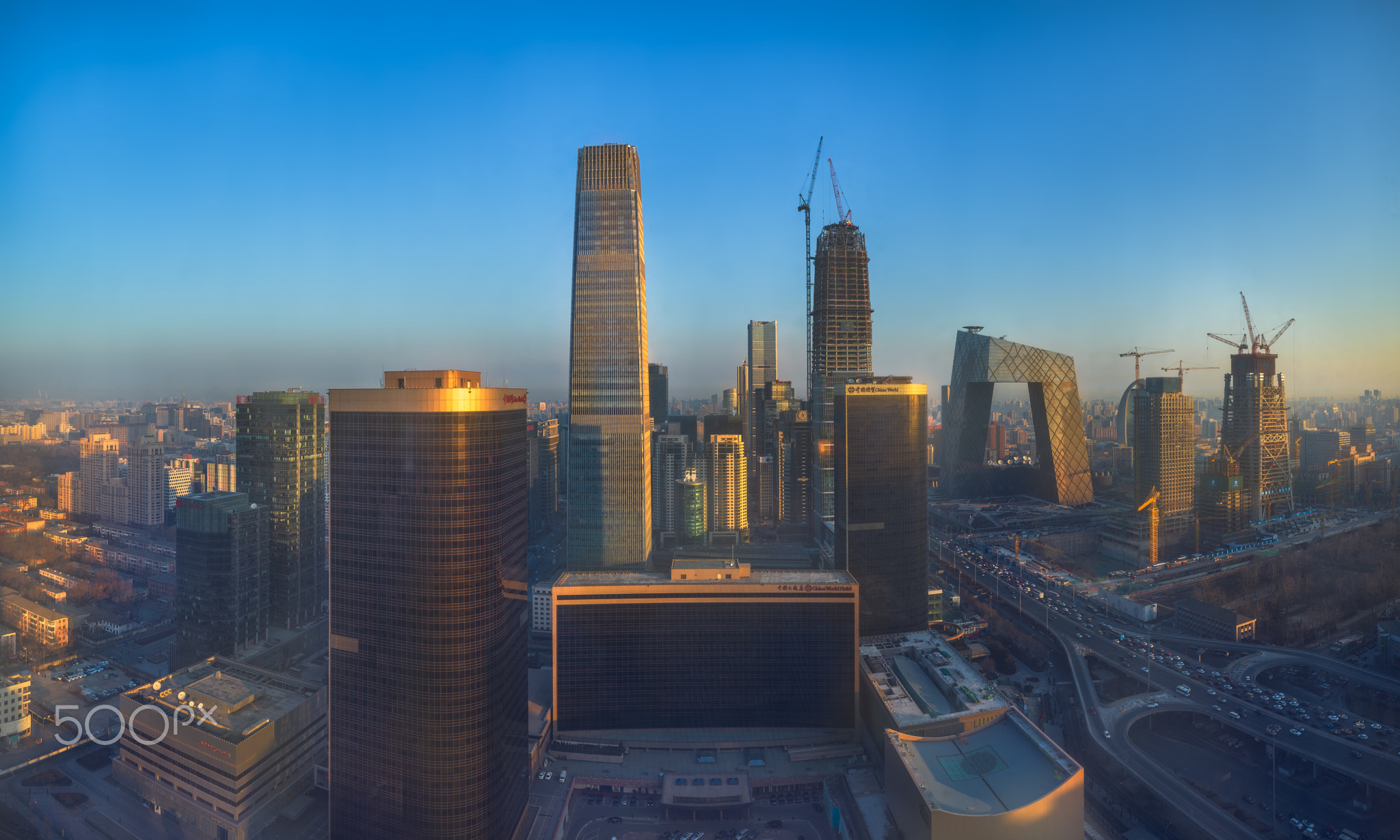 Beijing CBD cityscape