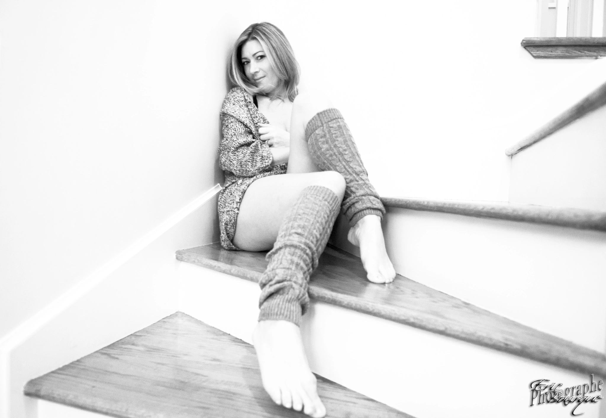 Nikon D600 sample photo. Sensuality in the stairs photography
