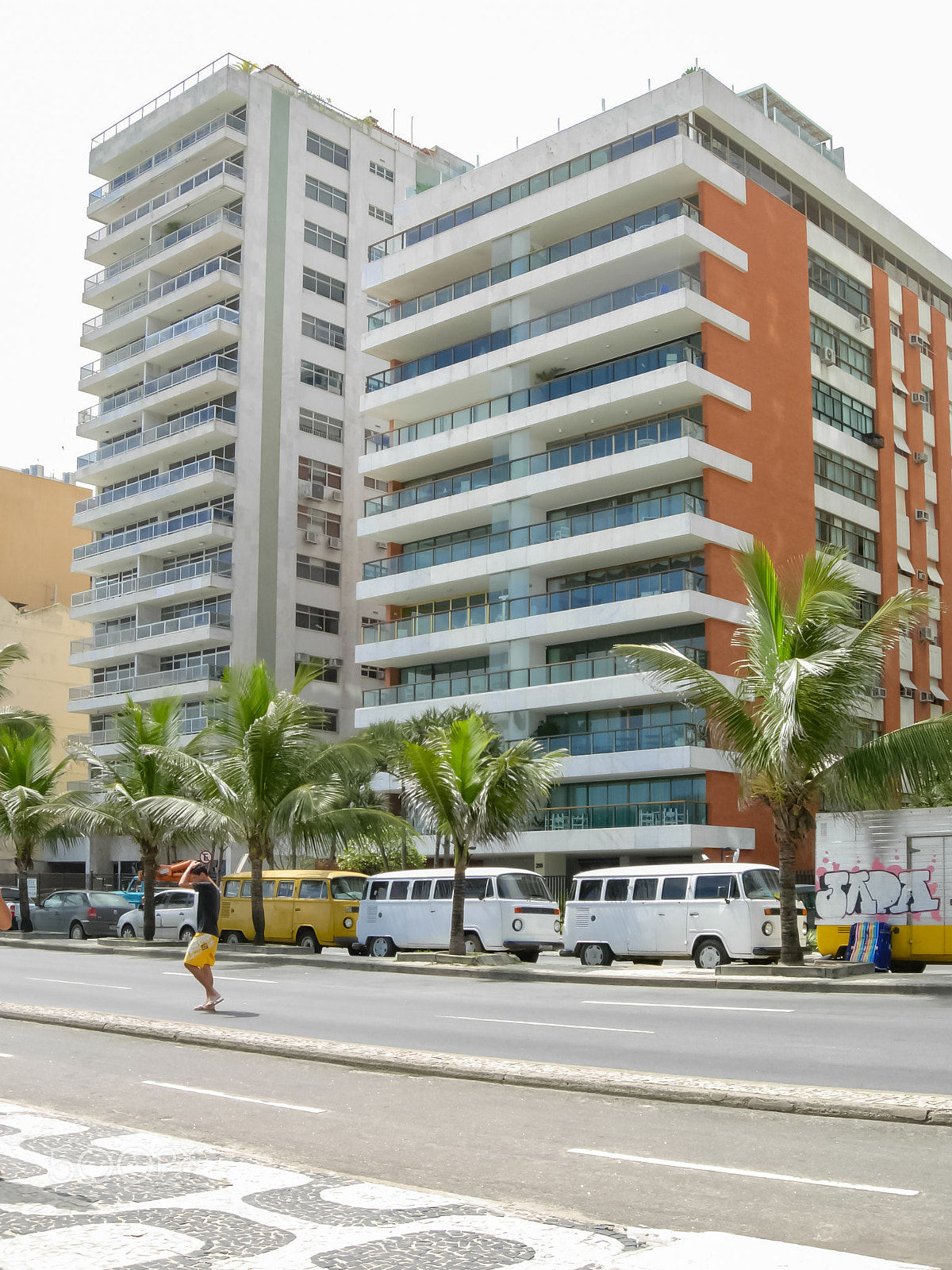 Nikon COOLPIX P3 sample photo. Rio de janeiro, brazil - jan 24, 2008: condos view at ipanema beach photography