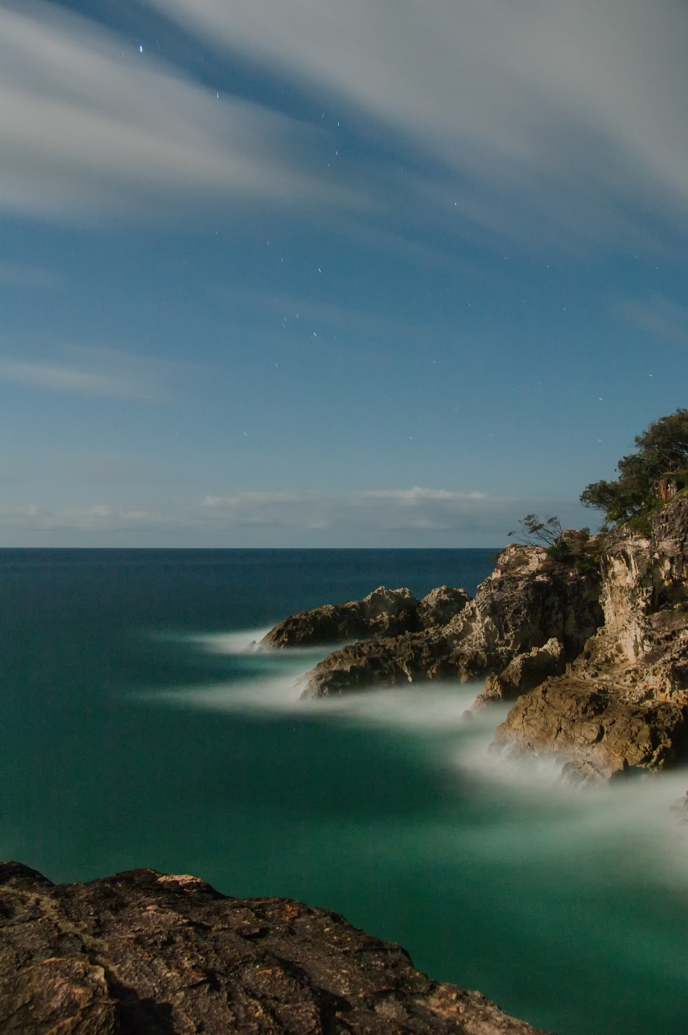 Pentax K20D sample photo. Night in the gorge photography