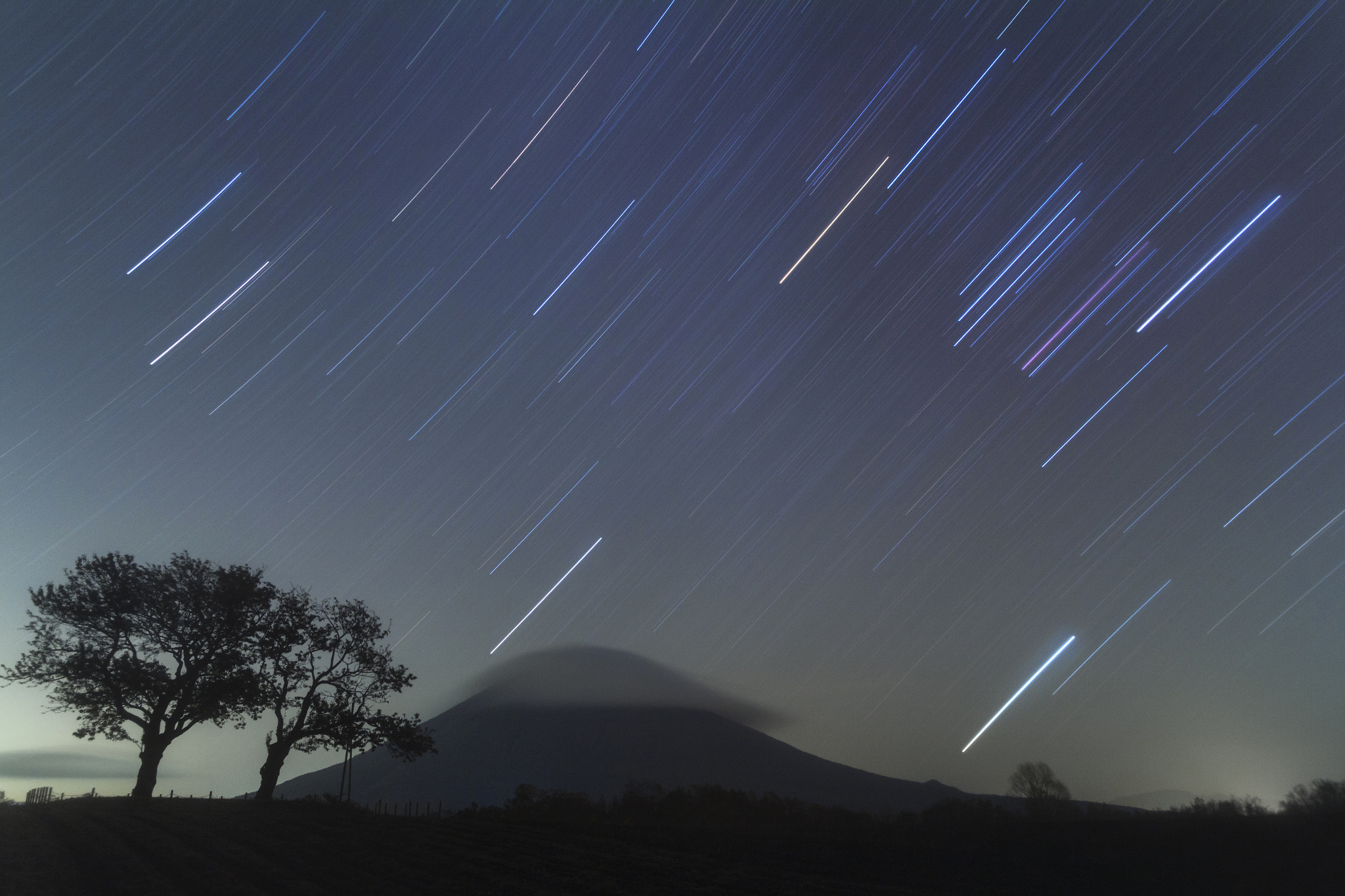 Canon EOS 550D (EOS Rebel T2i / EOS Kiss X4) sample photo. 晩秋の笠雲とさくらんぼの木 photography