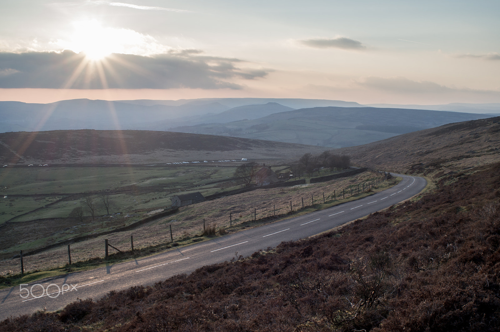 Sony SLT-A37 + Sony 28mm F2.8 sample photo. Hope valley sunset photography