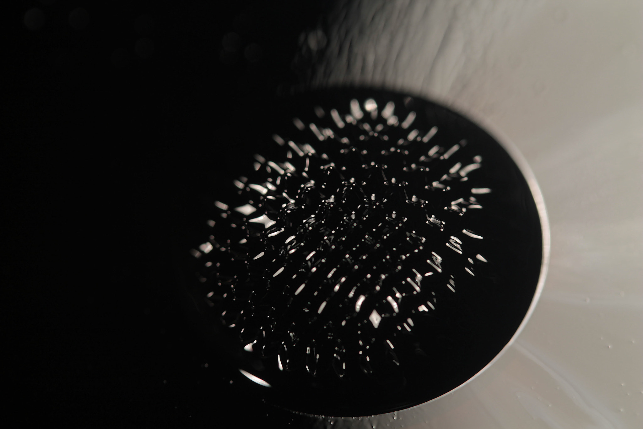 Canon EF-S 60mm F2.8 Macro USM sample photo. Falling in the black photography
