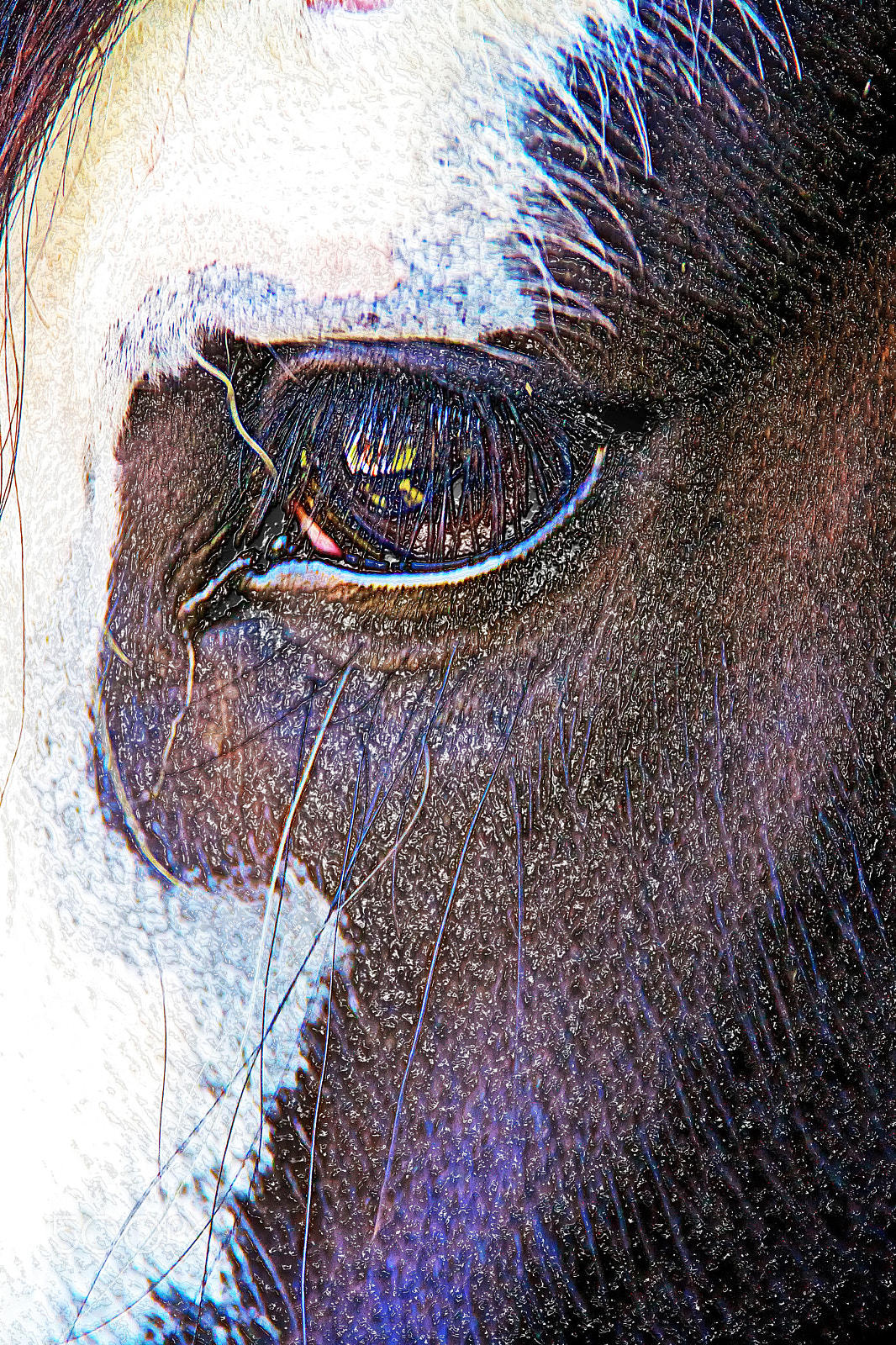 Sony DT 18-250mm F3.5-6.3 sample photo. Ab130 horses eye photography