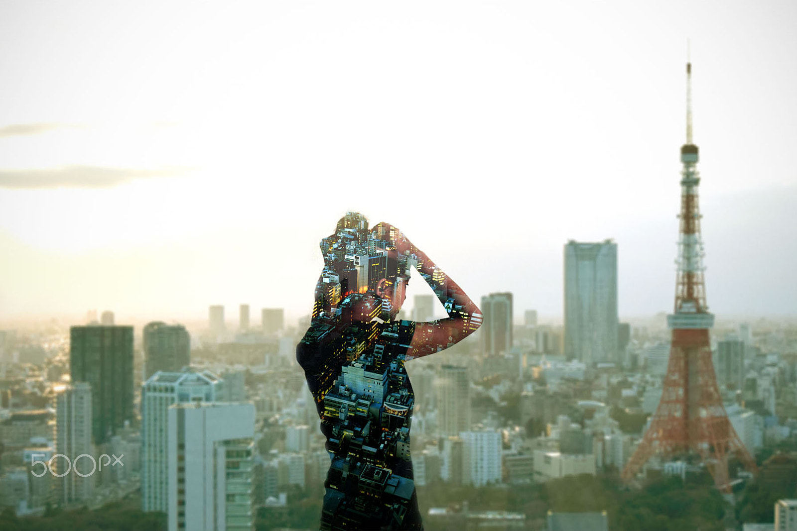 AF Zoom-Nikkor 35-80mm f/4-5.6D sample photo. Sunset city photography