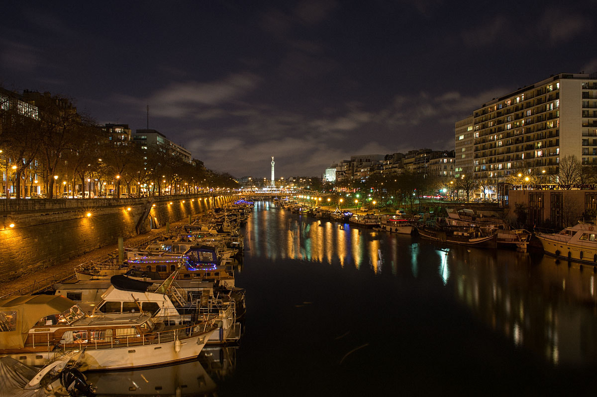 Nikon Df + AF Nikkor 28mm f/1.4D sample photo. Night paris photography