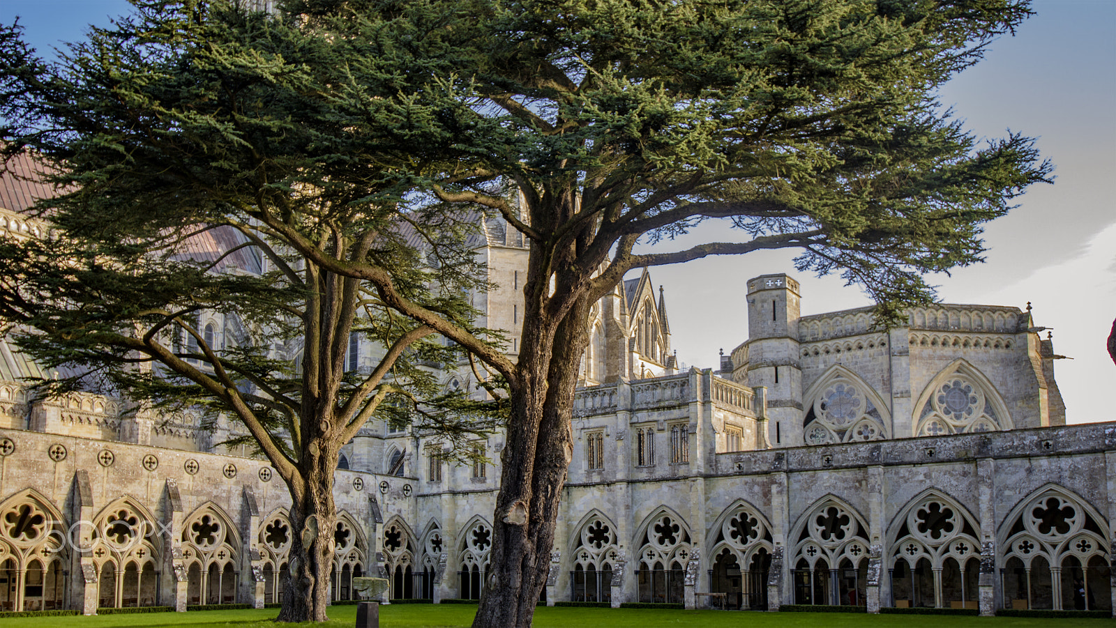 Canon EF-S 10-18mm F4.5–5.6 IS STM sample photo. Salisbury cathedral quadrangle photography