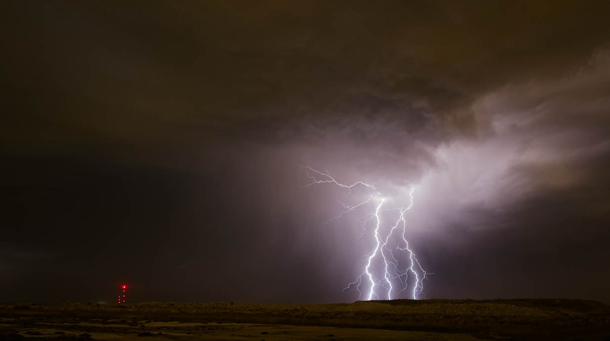 Canon 10-24mm sample photo. Ksl am tower and lightning photography