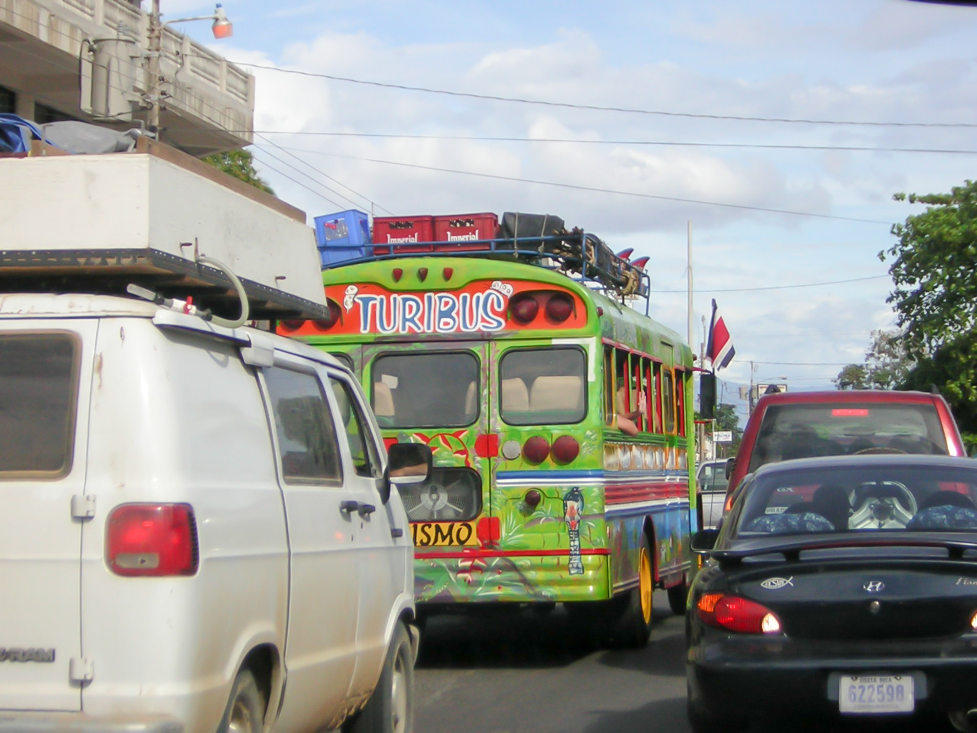 Nikon E2200 sample photo. Colorful bus photography