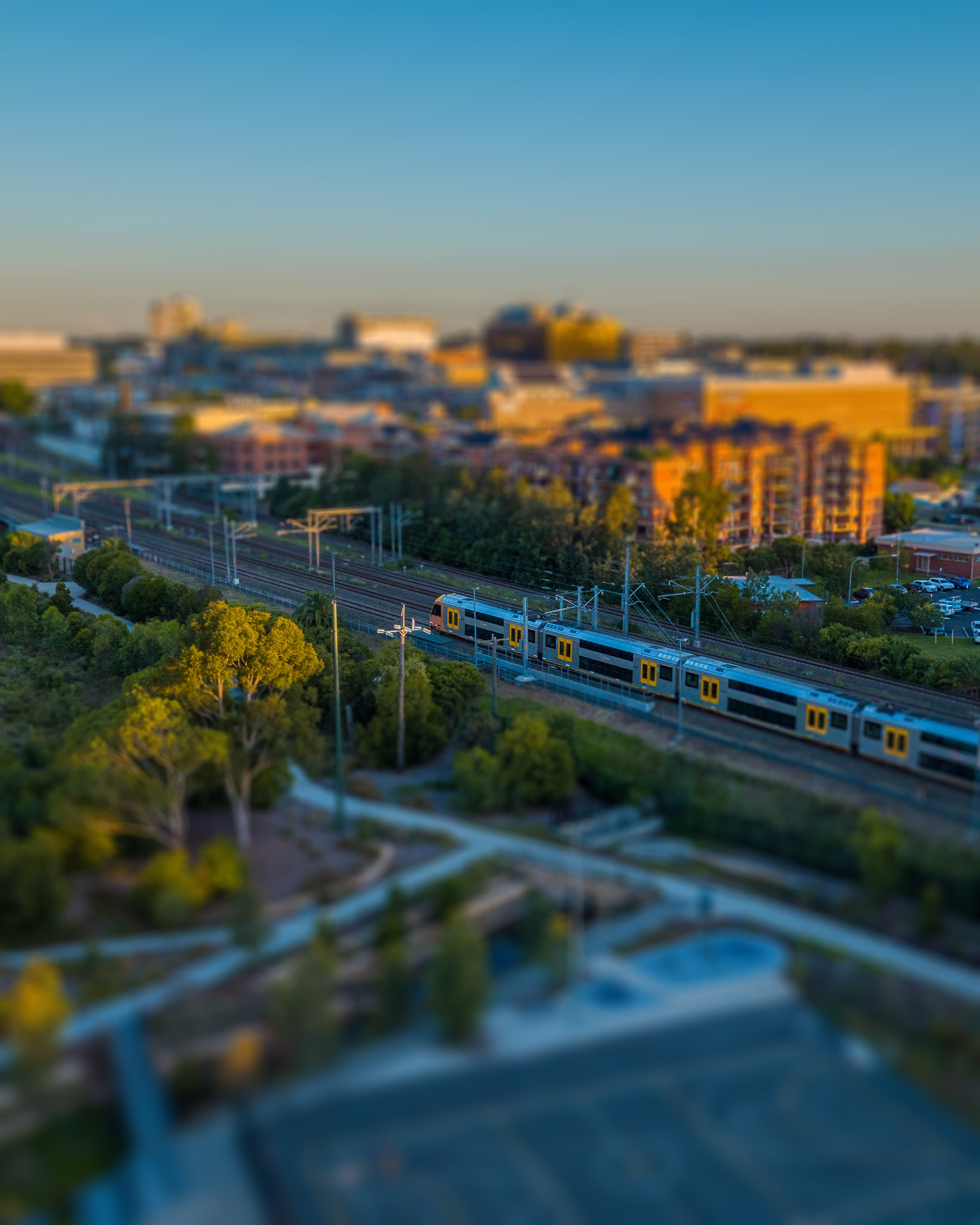 DJI FC550 sample photo. A little train photography