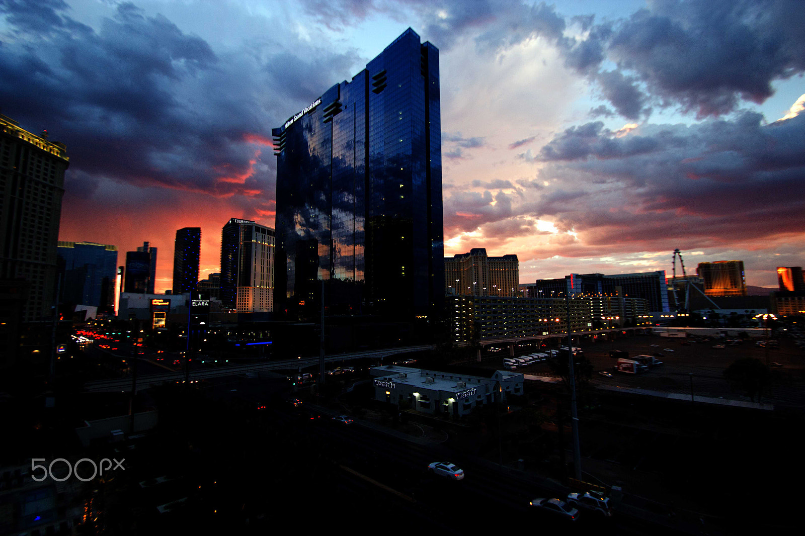 Sigma 10-20mm F3.5 EX DC HSM sample photo. Las vegas sunset photography