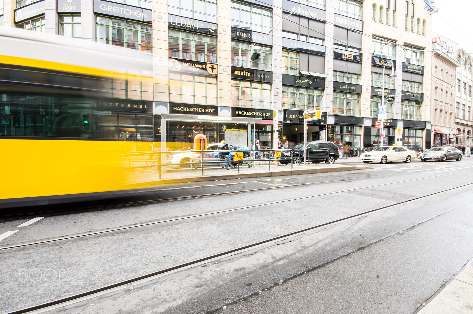 Sigma AF 10-20mm F4-5.6 EX DC sample photo. Berlin, germany - september 18: typical yellow tram on september 18, 2013 in berlin, germany. the tr photography