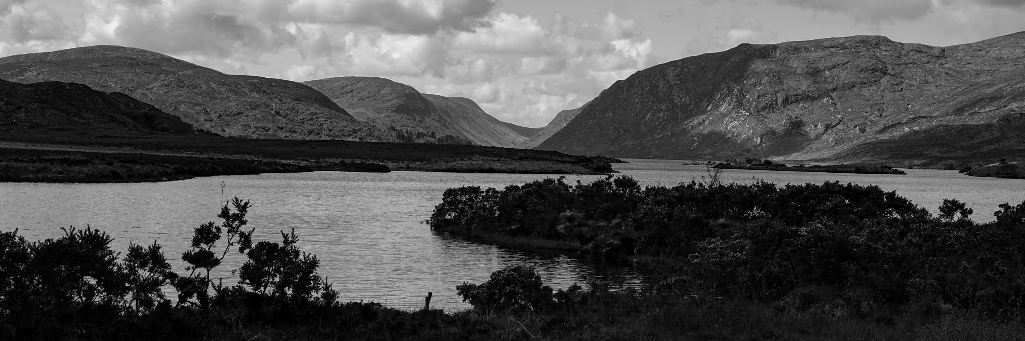 Sony a7 + E 50mm F2 sample photo. Ireland panorama lake photography