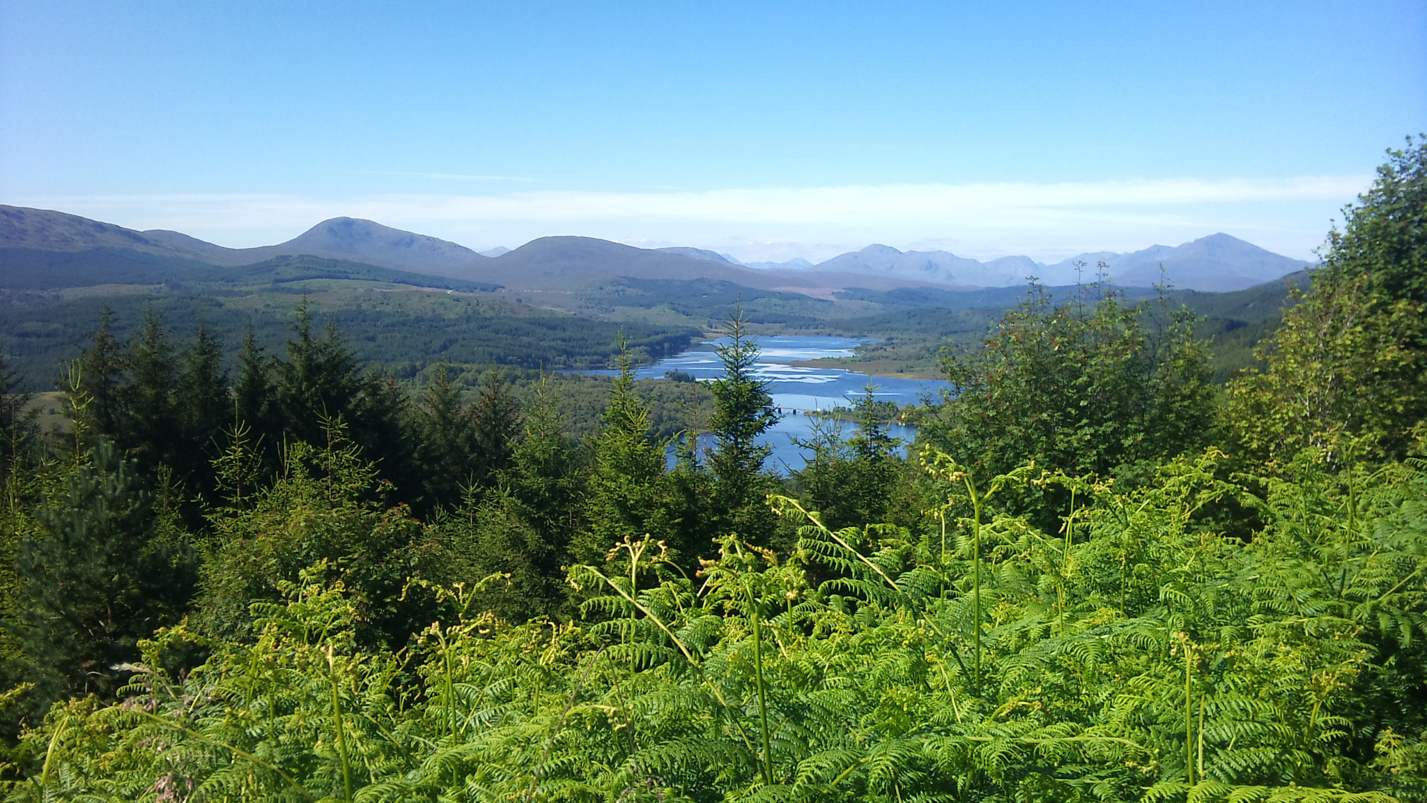 Sony Ericsson U10i sample photo. Loch long view photography