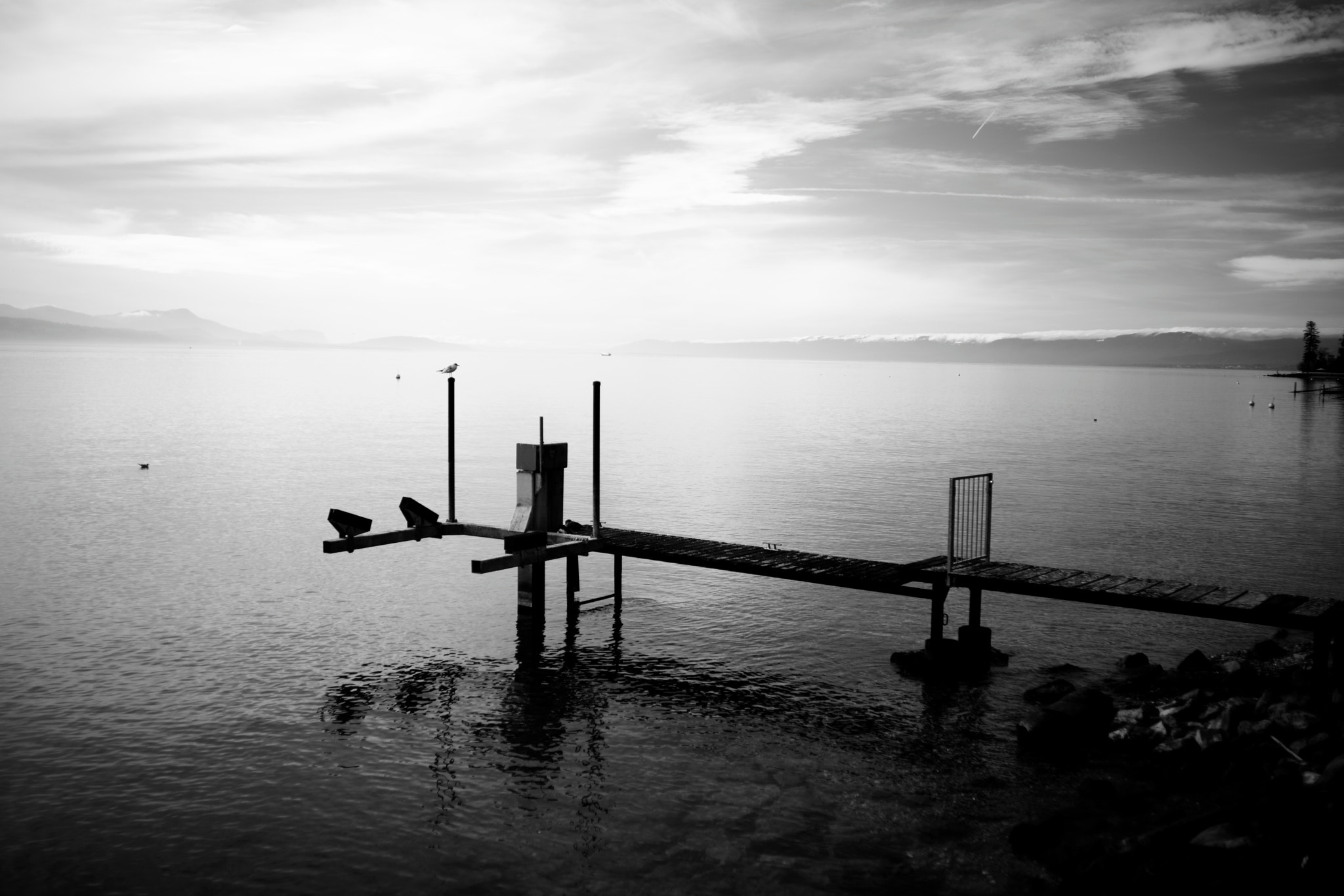 Sony a99 II + Sony 35mm F1.4 G sample photo. View on lake geneva and alps from lausanne, switzerland (2016-02-02, #5) photography
