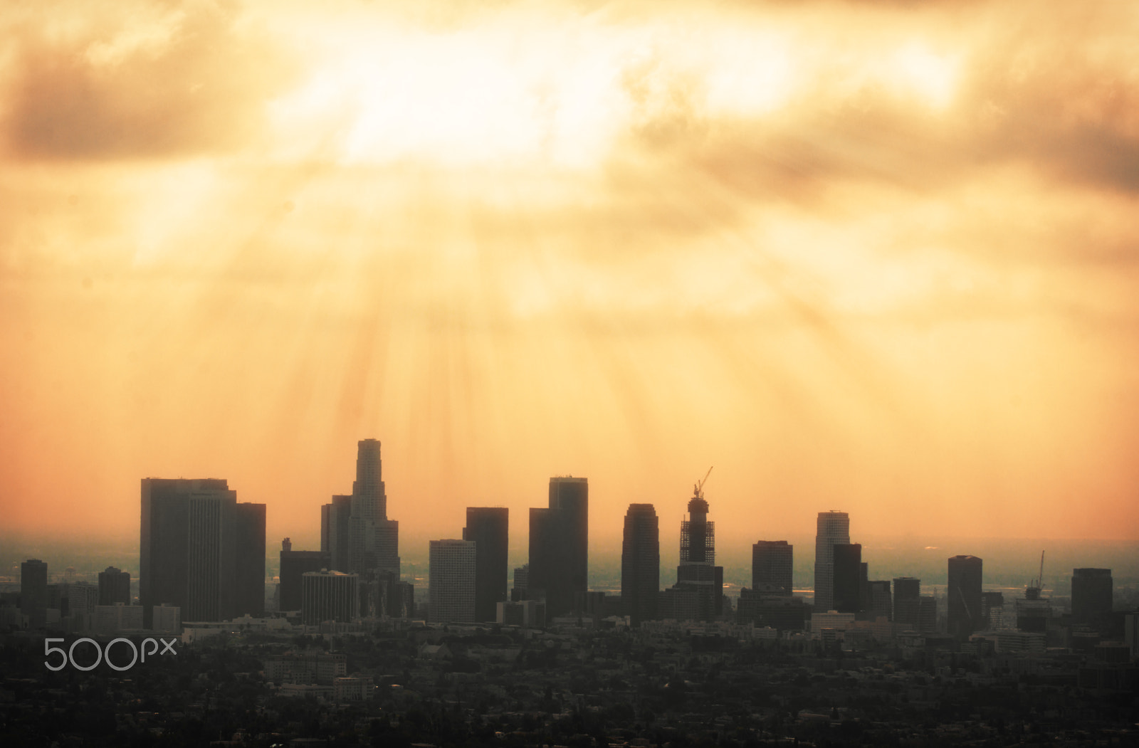 Canon EOS 60D + Canon EF 100-300mm f/5.6L sample photo. Los angeles skyline photography