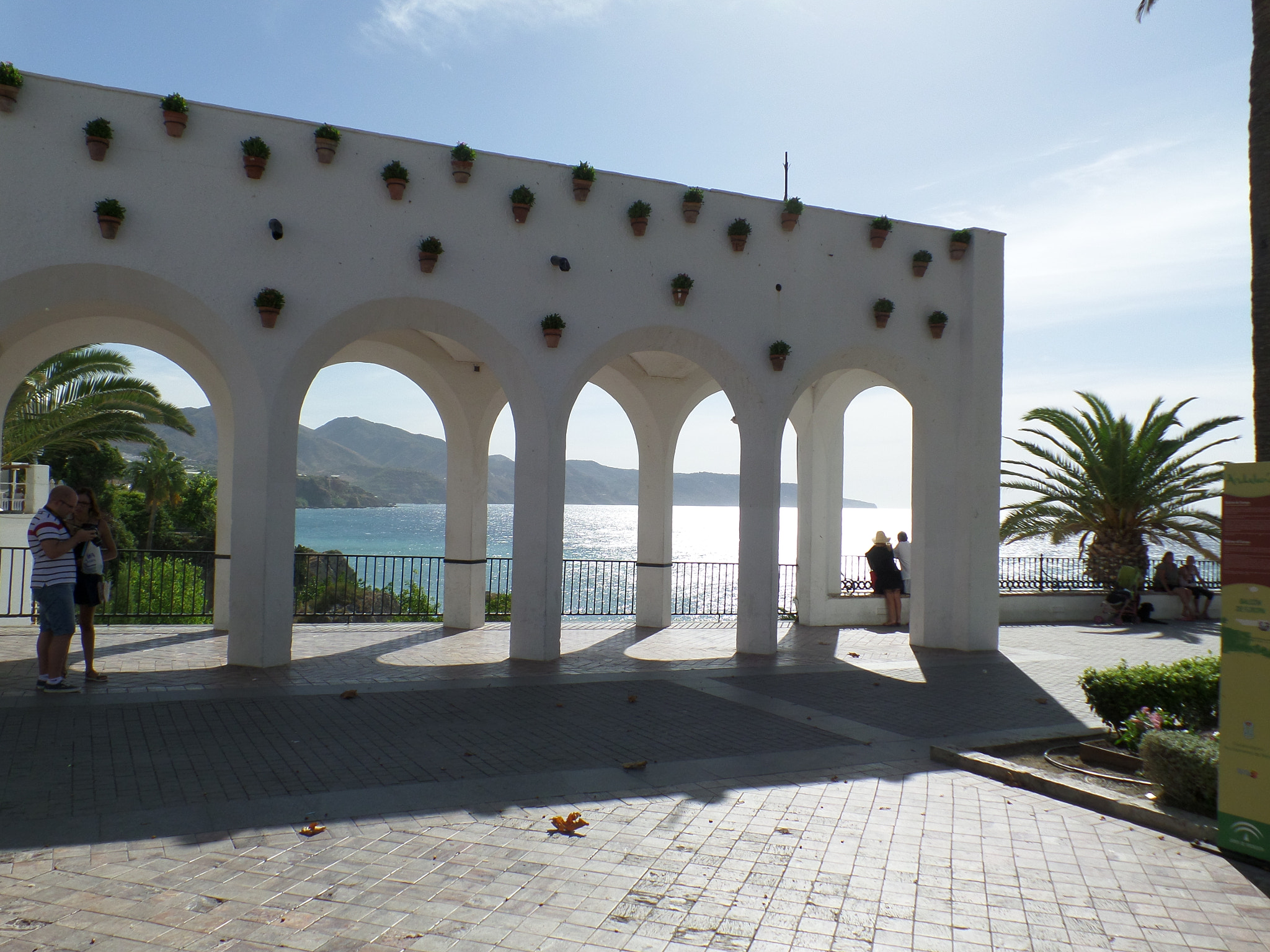 Samsung WB800F sample photo. White arch, nerja, spain photography