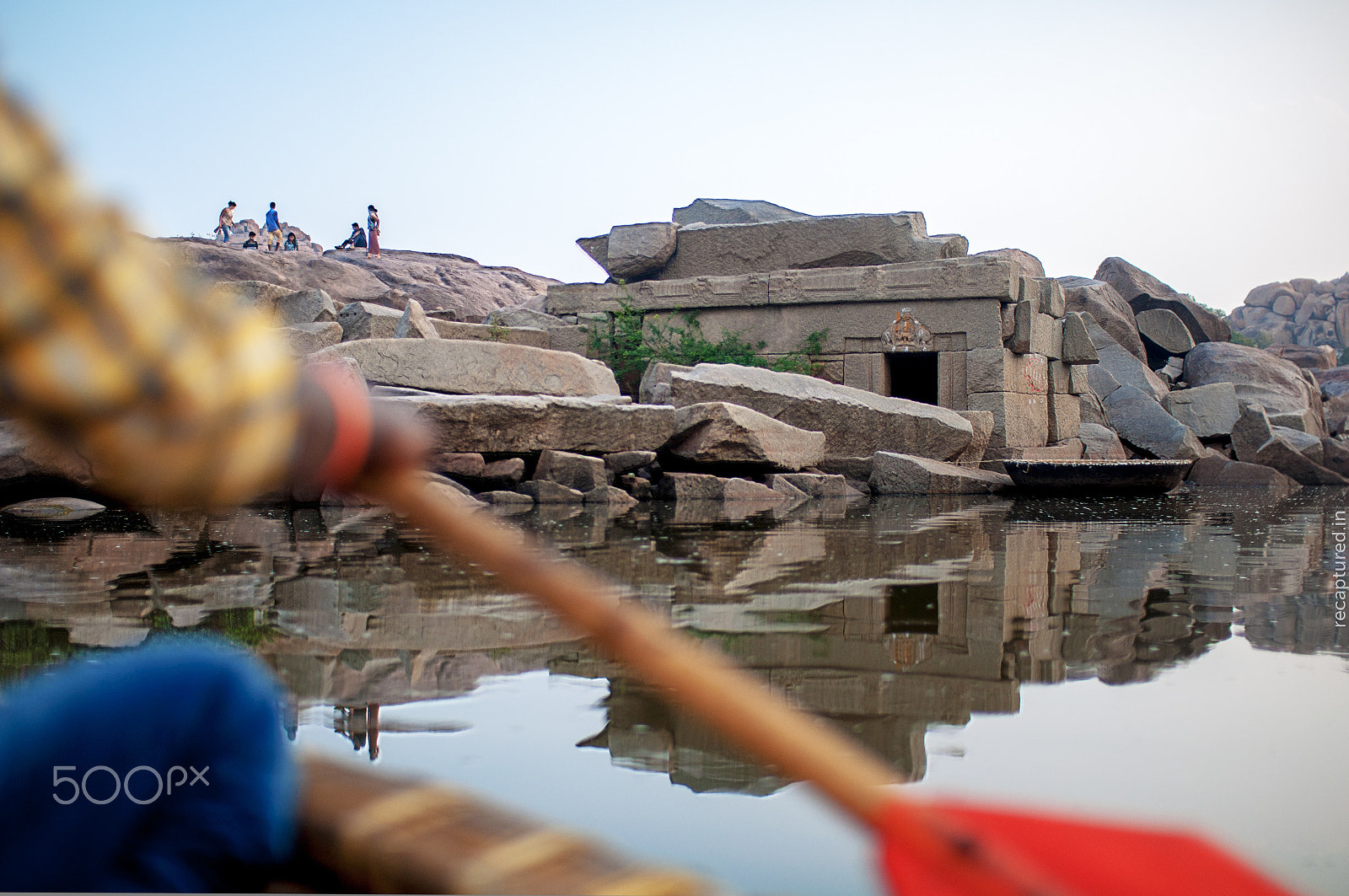 Nikon D90 + Sigma 30mm F1.4 EX DC HSM sample photo. The lakshmi temple on the tungabhadra photography