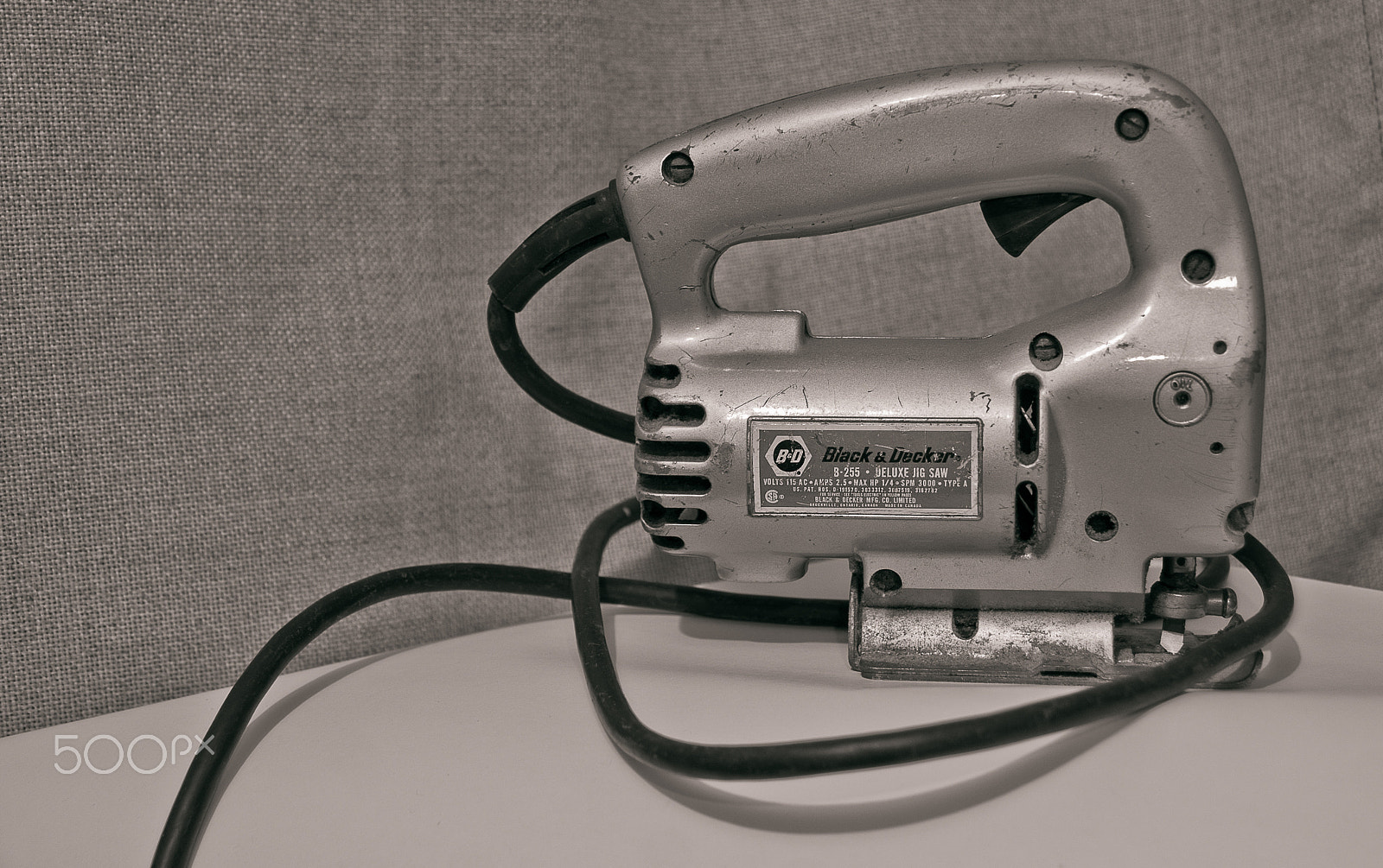 Sony Alpha DSLR-A330 sample photo. Black&decker jig saw photography