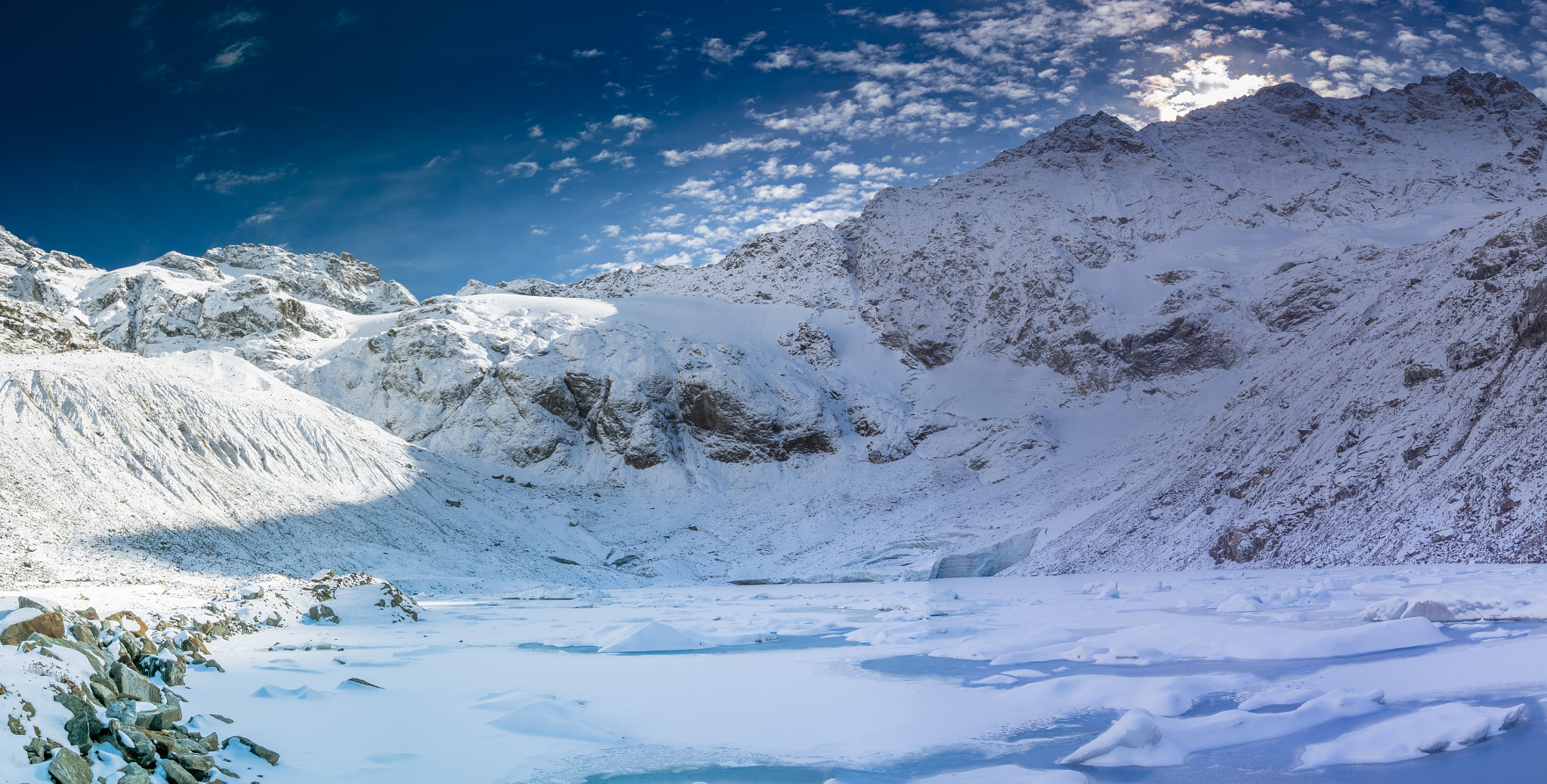 Pentax K-3 II sample photo. Frozen lake photography