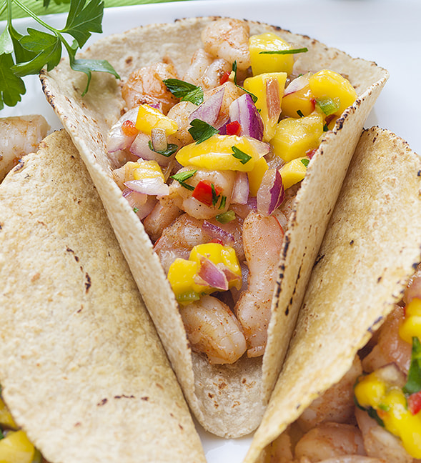 ZEISS Makro-Planar T* 100mm F2 sample photo. Island shrimp tacos with mango salsa inch photography