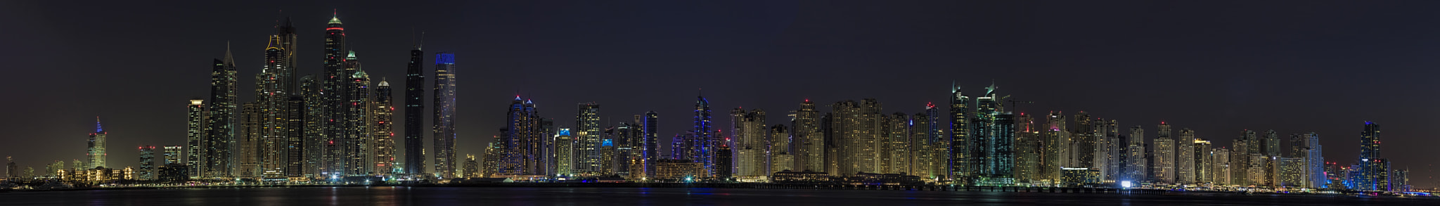 Canon EF 70-200mm F2.8L IS II USM sample photo. Dubai marina skyline at night photography