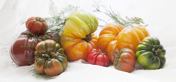 Canon EOS 5D Mark II + Canon TS-E 45mm F2.8 Tilt-Shift sample photo. Still life • heirloom tomatos of nice, france photography