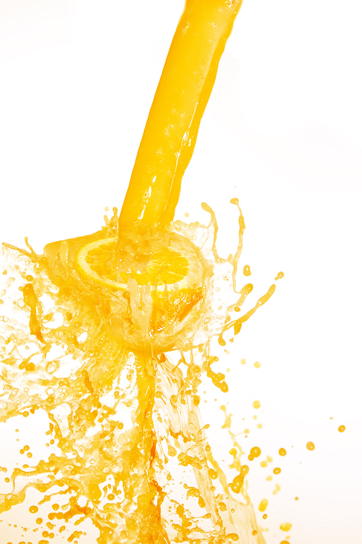 Canon TS-E 90mm F2.8 Tilt-Shift sample photo. Orange splash photography