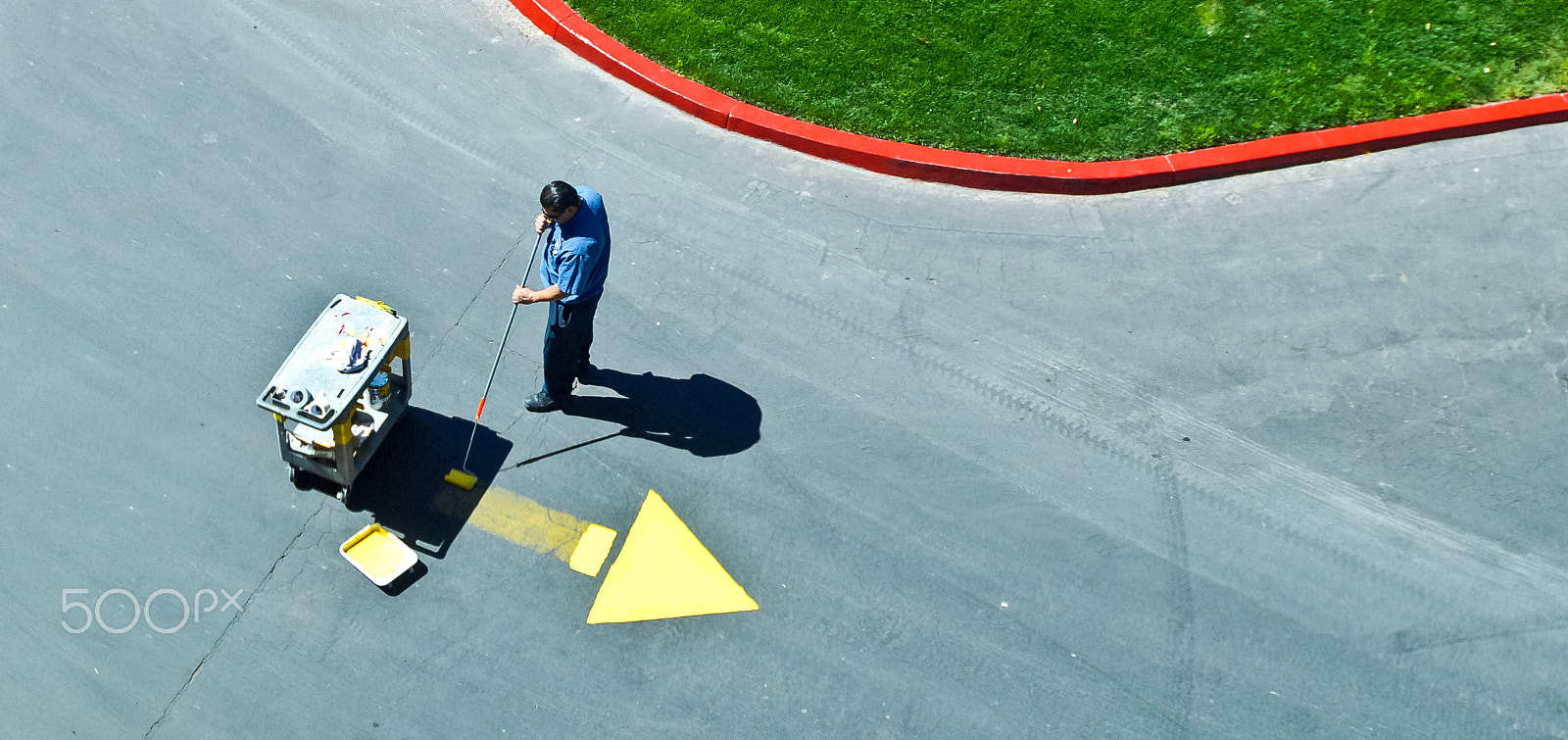 Nikon D200 sample photo. Street paint photography