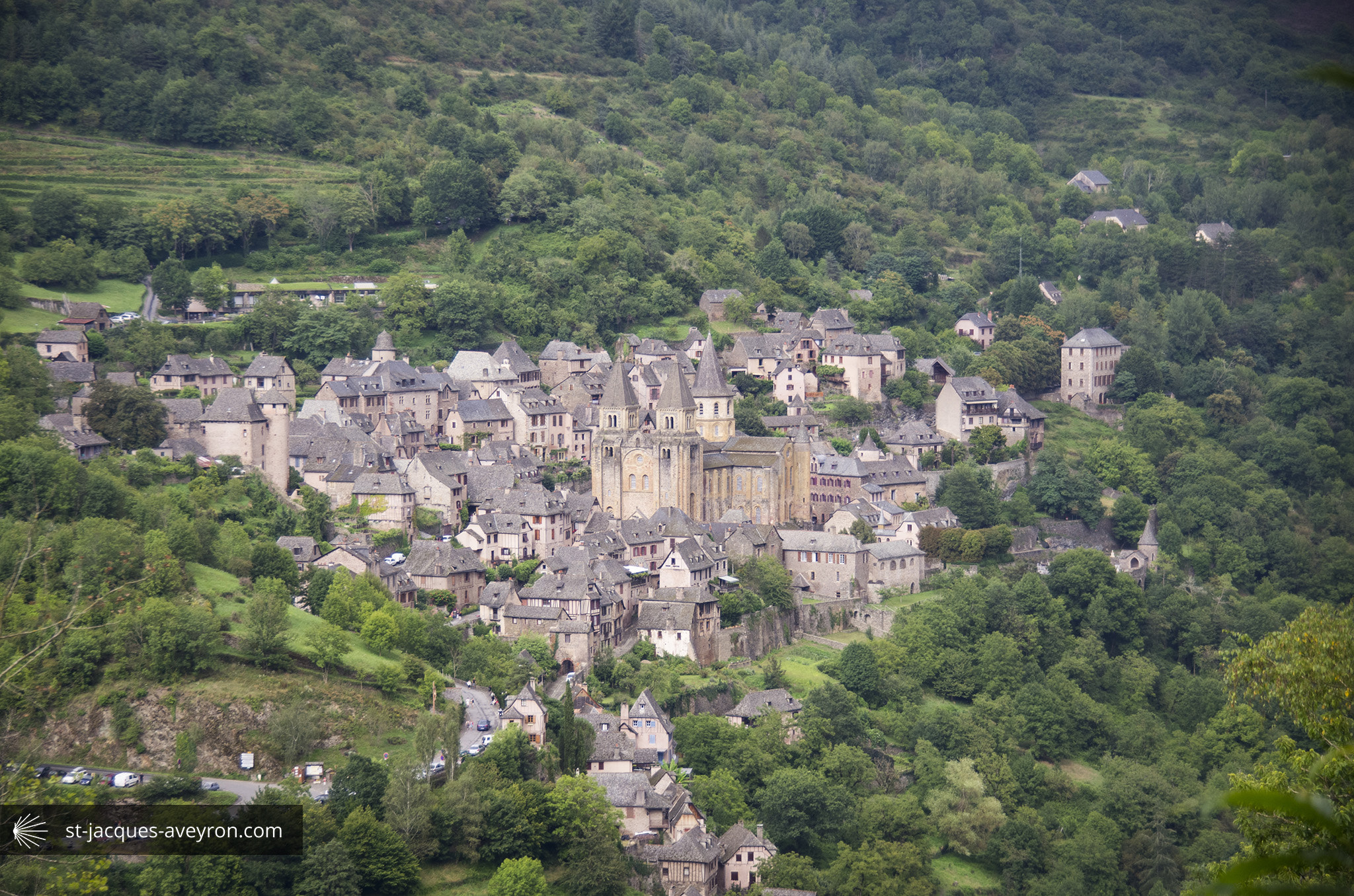 Pentax K-5 sample photo. Conques, vue du village photography
