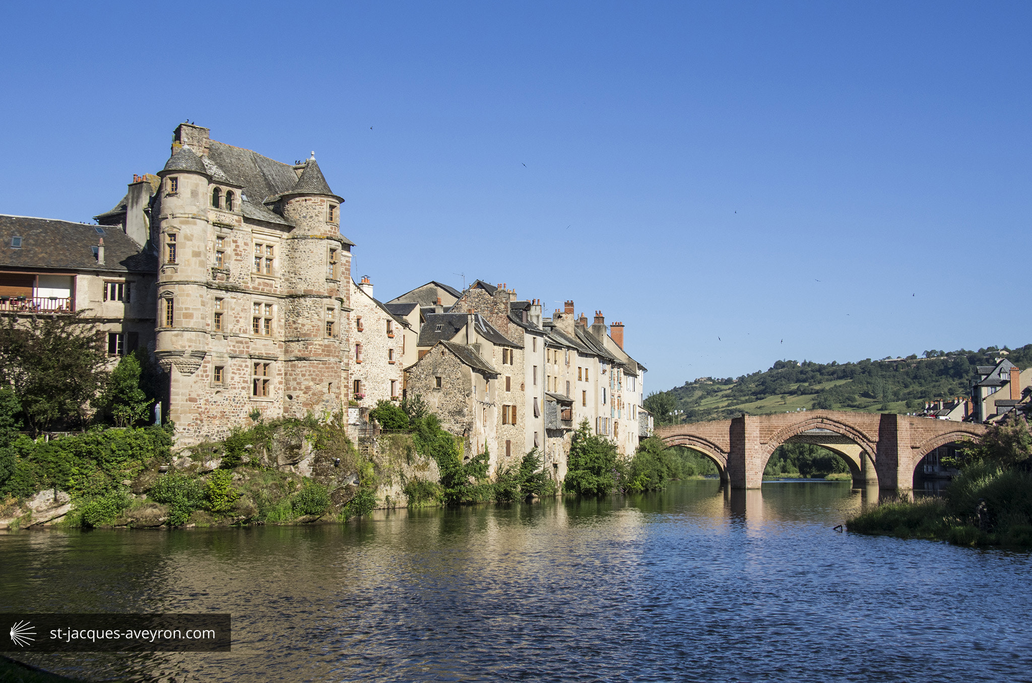 Pentax K-5 sample photo. Espalion vue du village photography