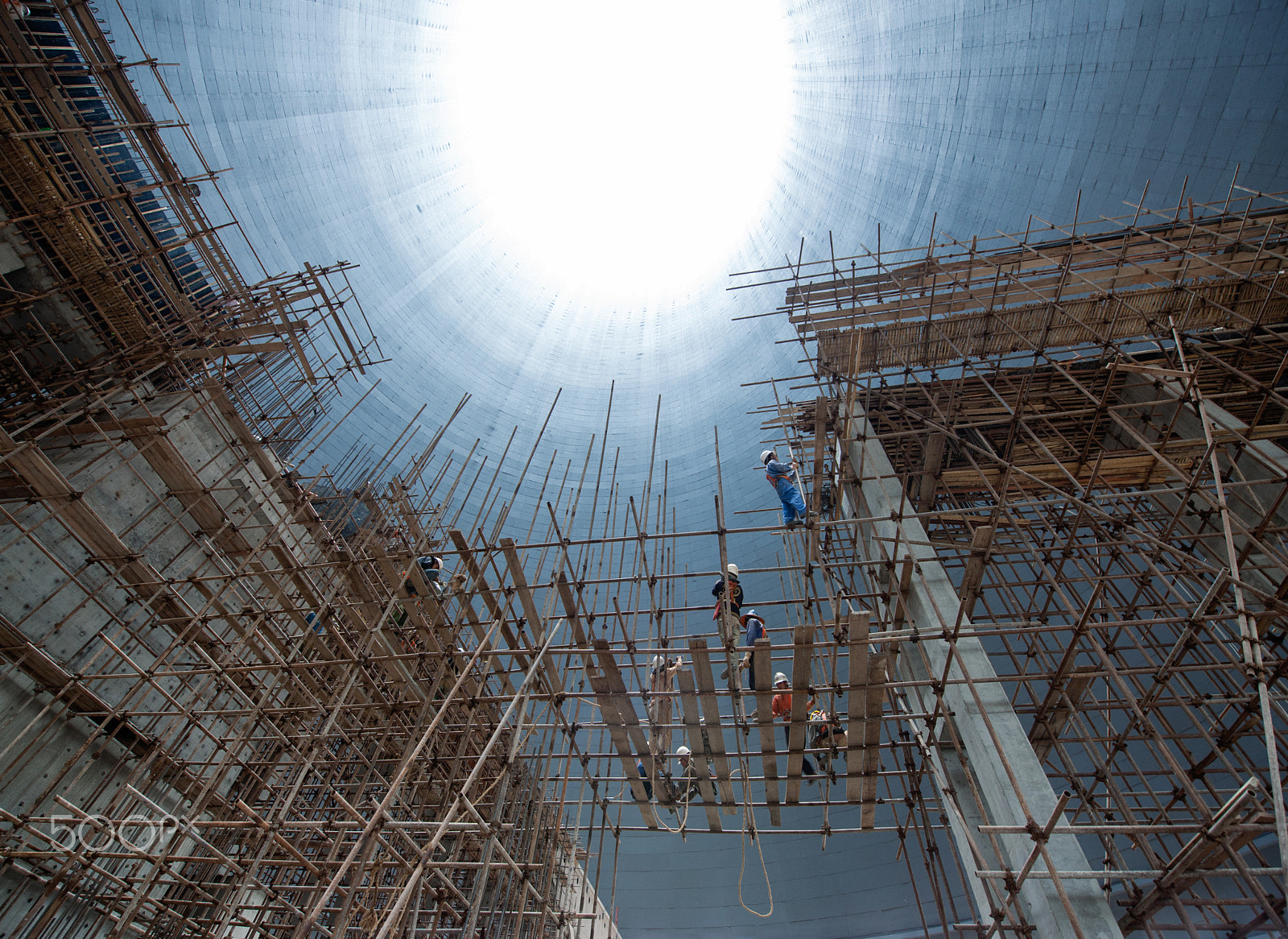 Canon EOS-1Ds Mark III sample photo. Scaffolders photography