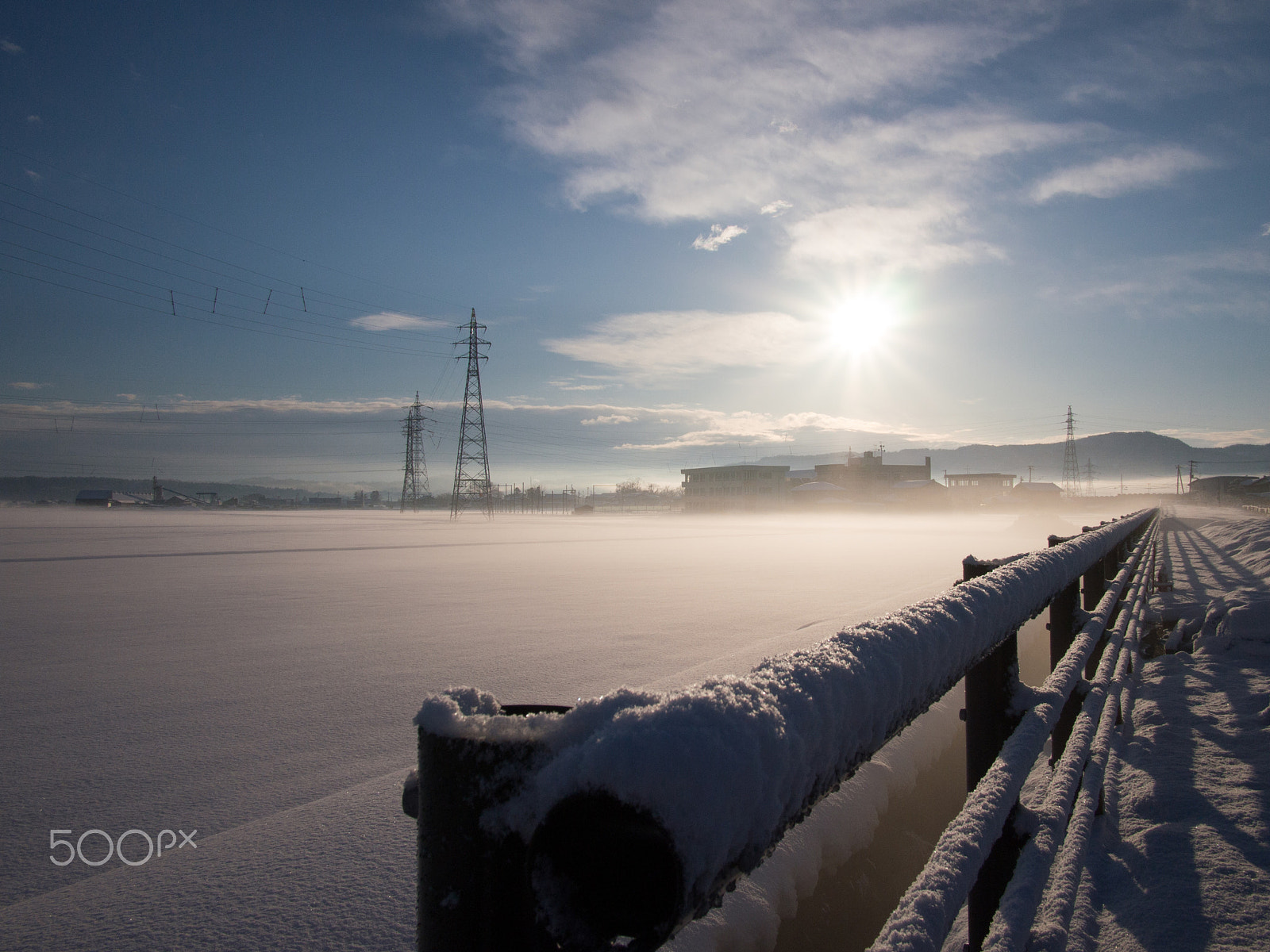 Olympus PEN E-PM1 + Panasonic Lumix G 14mm F2.5 ASPH sample photo. Winter sunrise photography