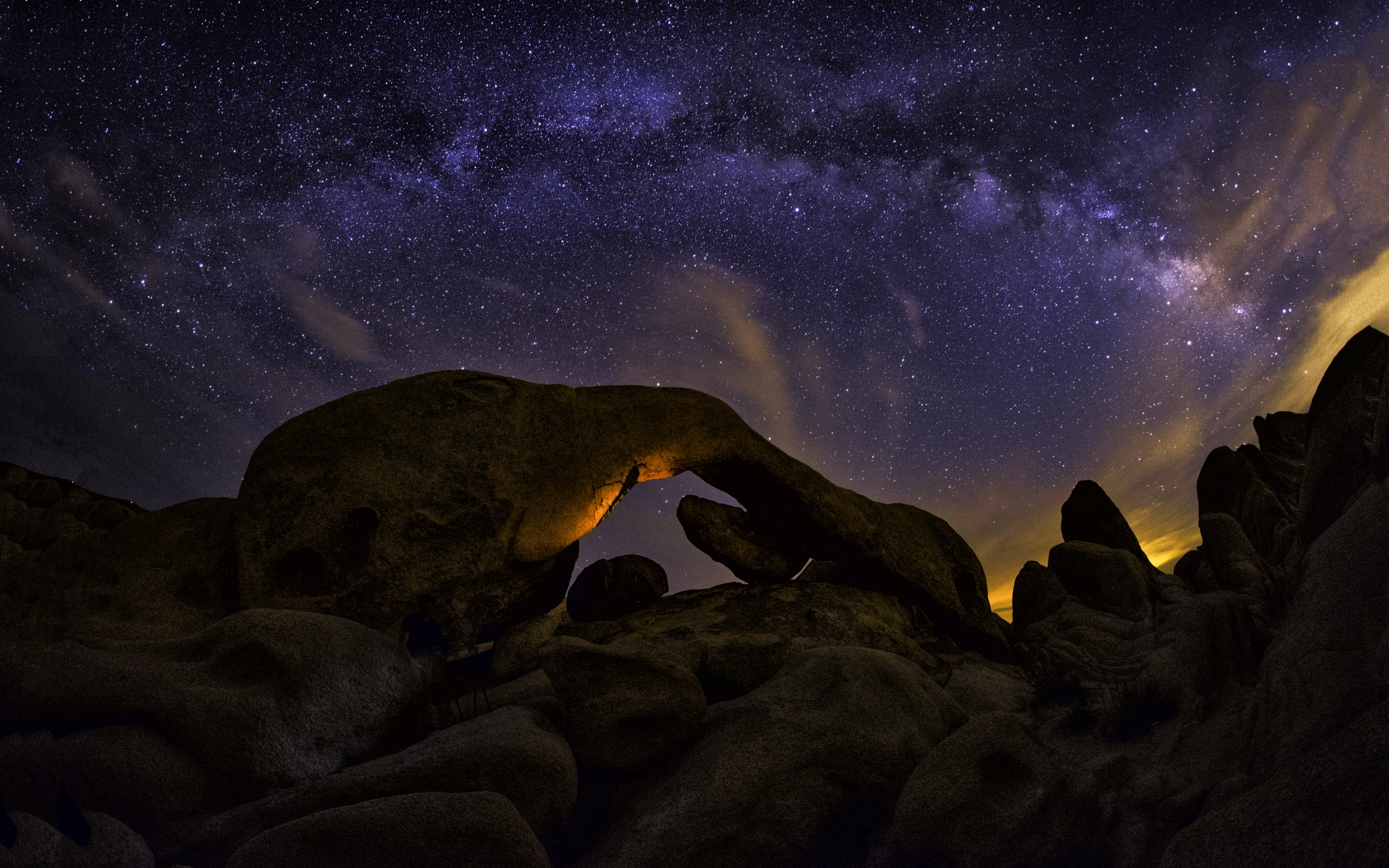 Samyang 12mm F2.8 ED AS NCS Fisheye sample photo. A cosmic night at white tank campground photography