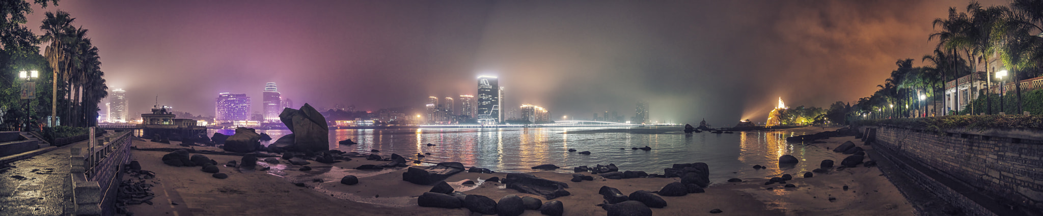 Pentax K-01 sample photo. Panorama - xiamen from gulangyu photography